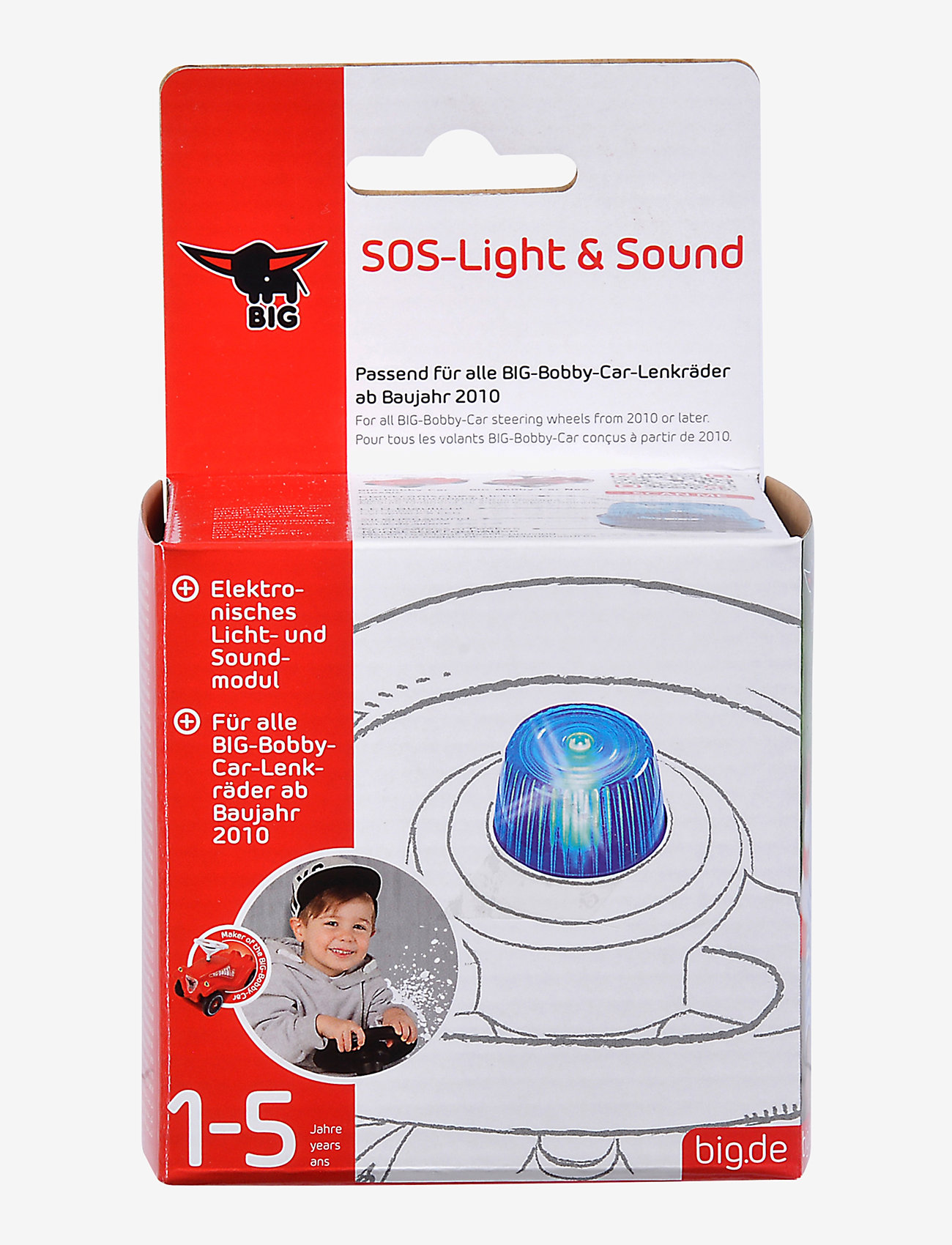 BIG - BIG Bobby Car SOS-Light & Sound Module - julegaver under 300kr - black - 3
