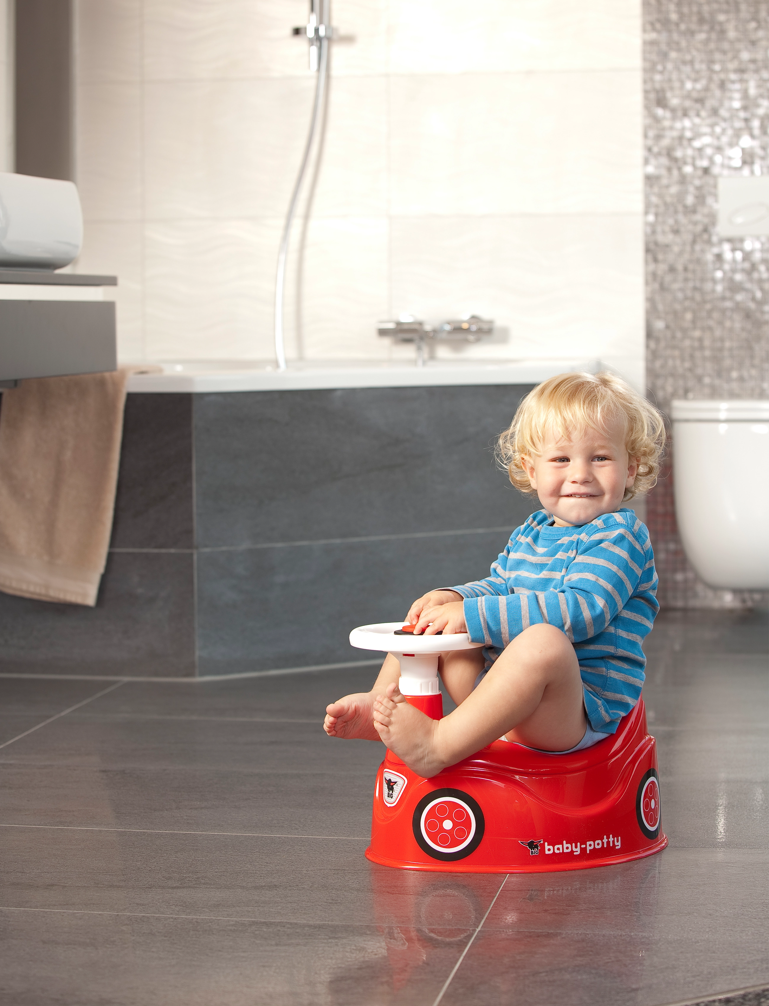 BIG Baby Potty, Børn, Bil Baby Potte, Rød, Str: ONE SIZE