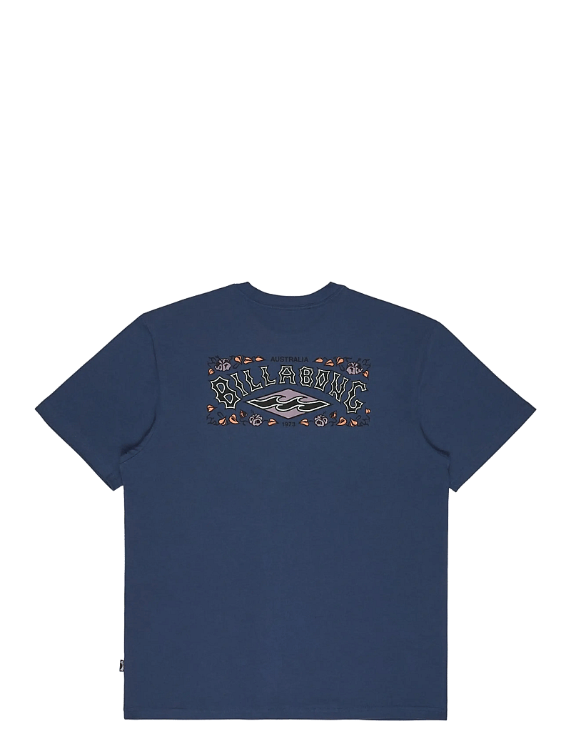 Billabong - HERITAGE ARCH PREMIUM SS - oberteile & t-shirts - dark denim - 2