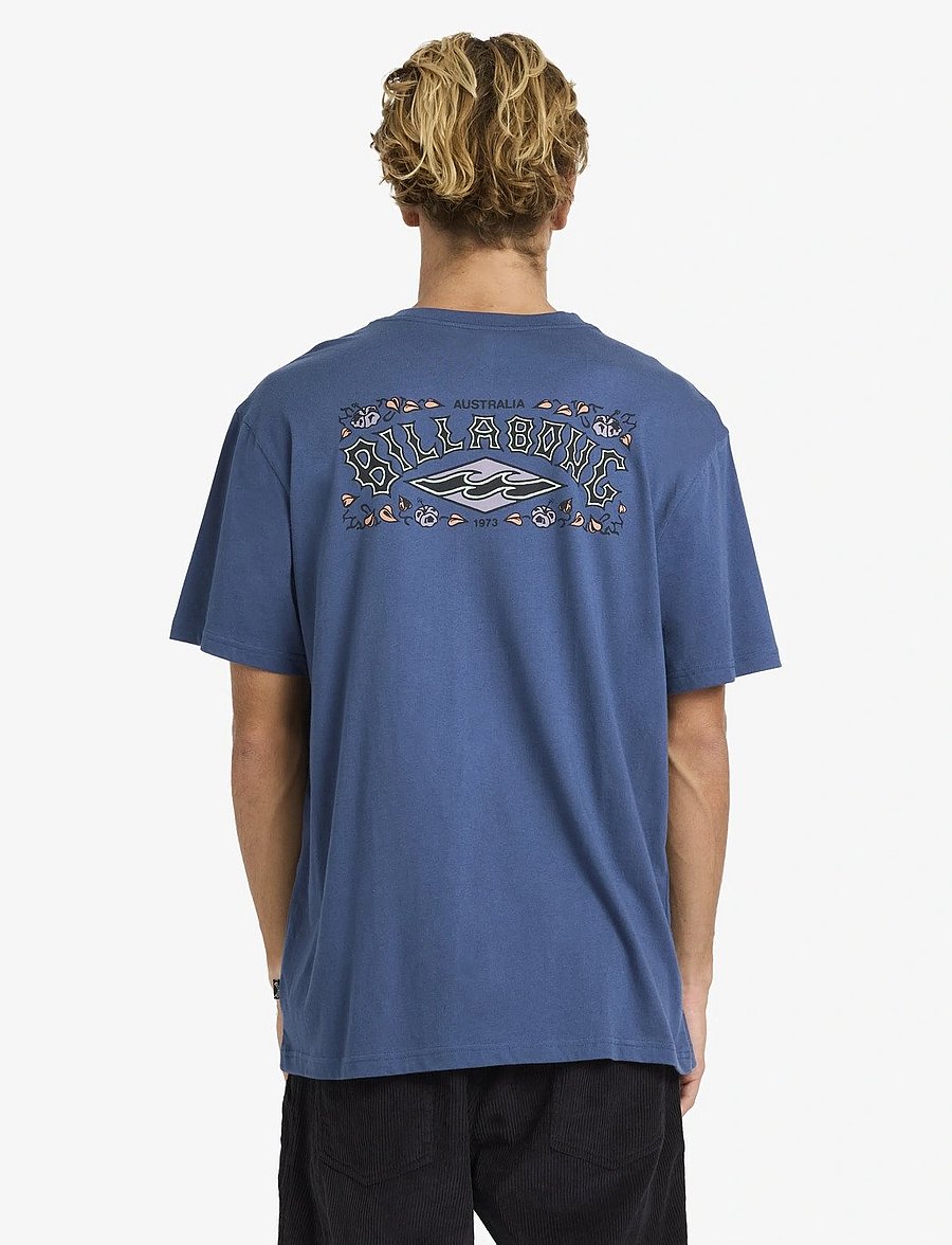 Billabong - HERITAGE ARCH PREMIUM SS - t-shirts - dark denim - 3