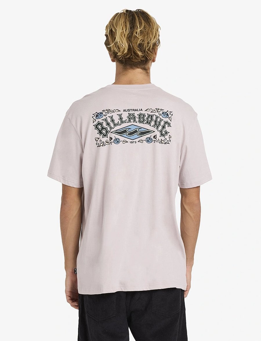 Billabong - HERITAGE ARCH PREMIUM SS - oberteile & t-shirts - dusty purple - 3
