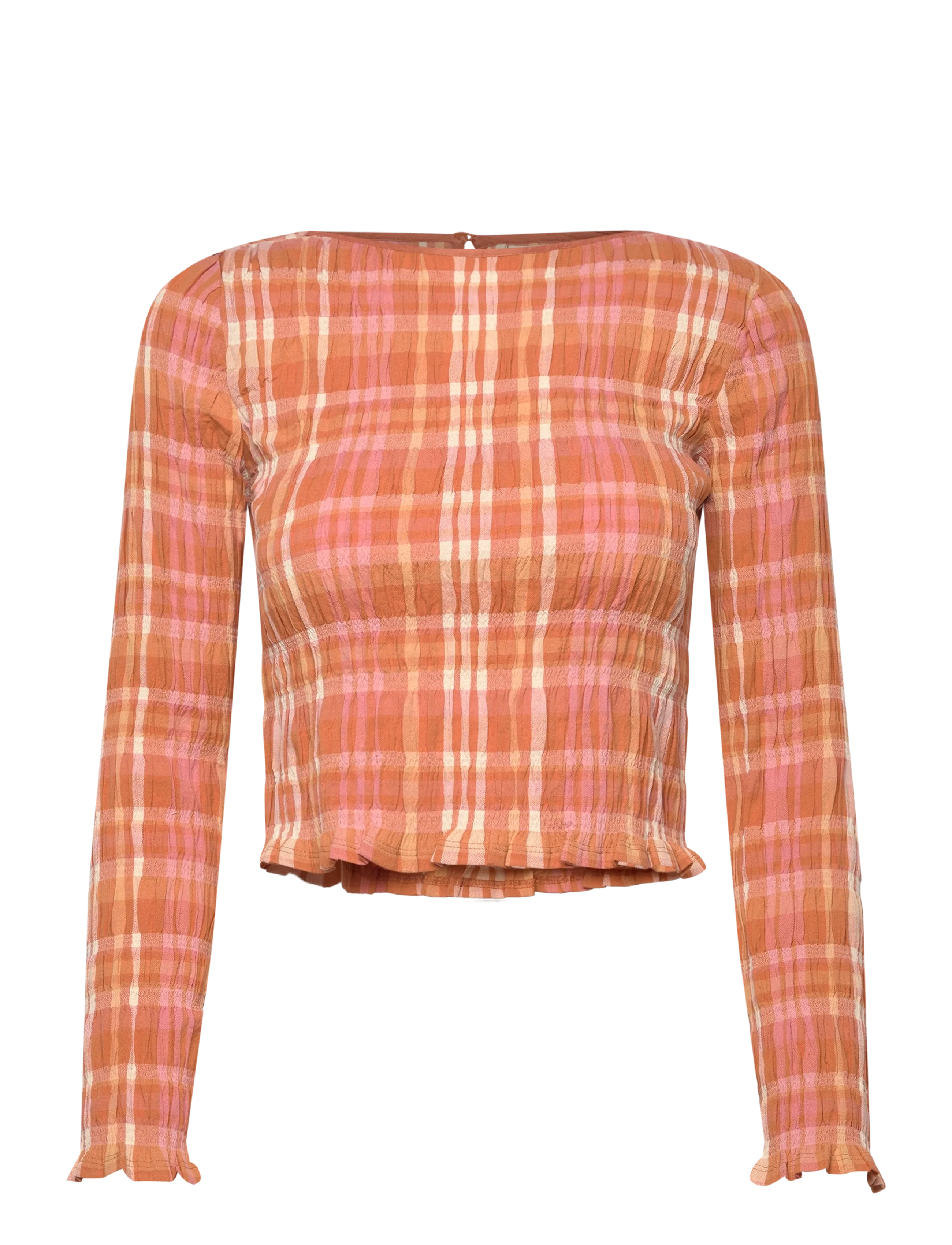 BILLABONG Check Me Out Ls Orange - S - Damen