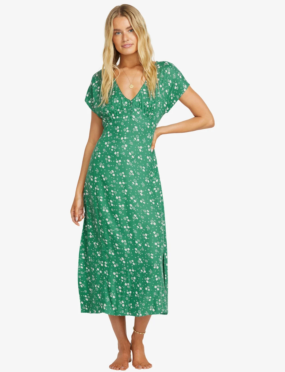 Billabong - BRIGHT SKIES MIDI DRS - suknelės ir sijonai - island green - 0