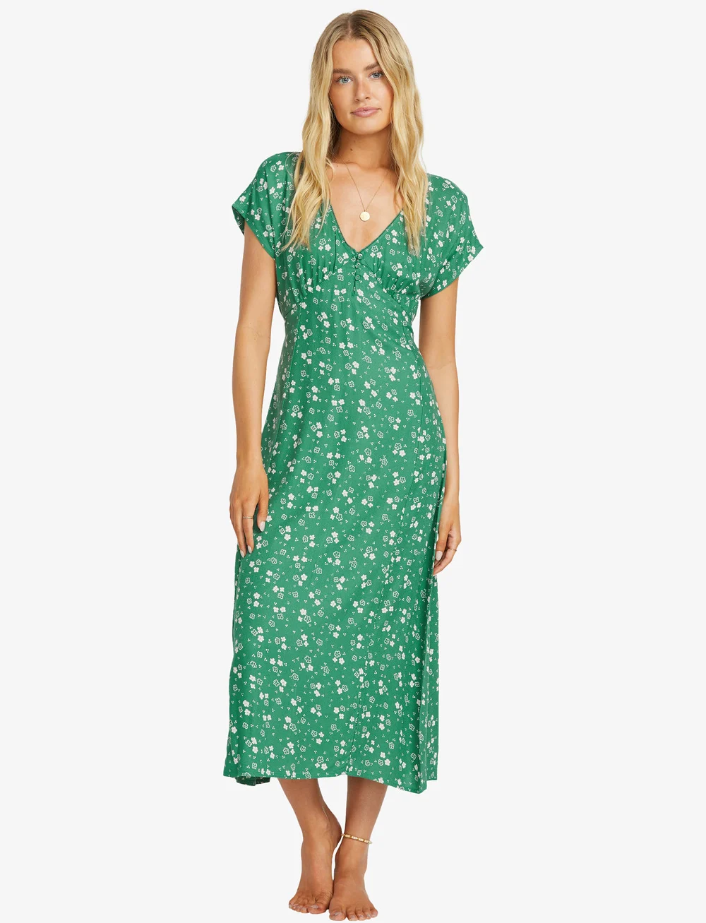 Billabong - BRIGHT SKIES MIDI DRS - suknelės ir sijonai - island green - 4