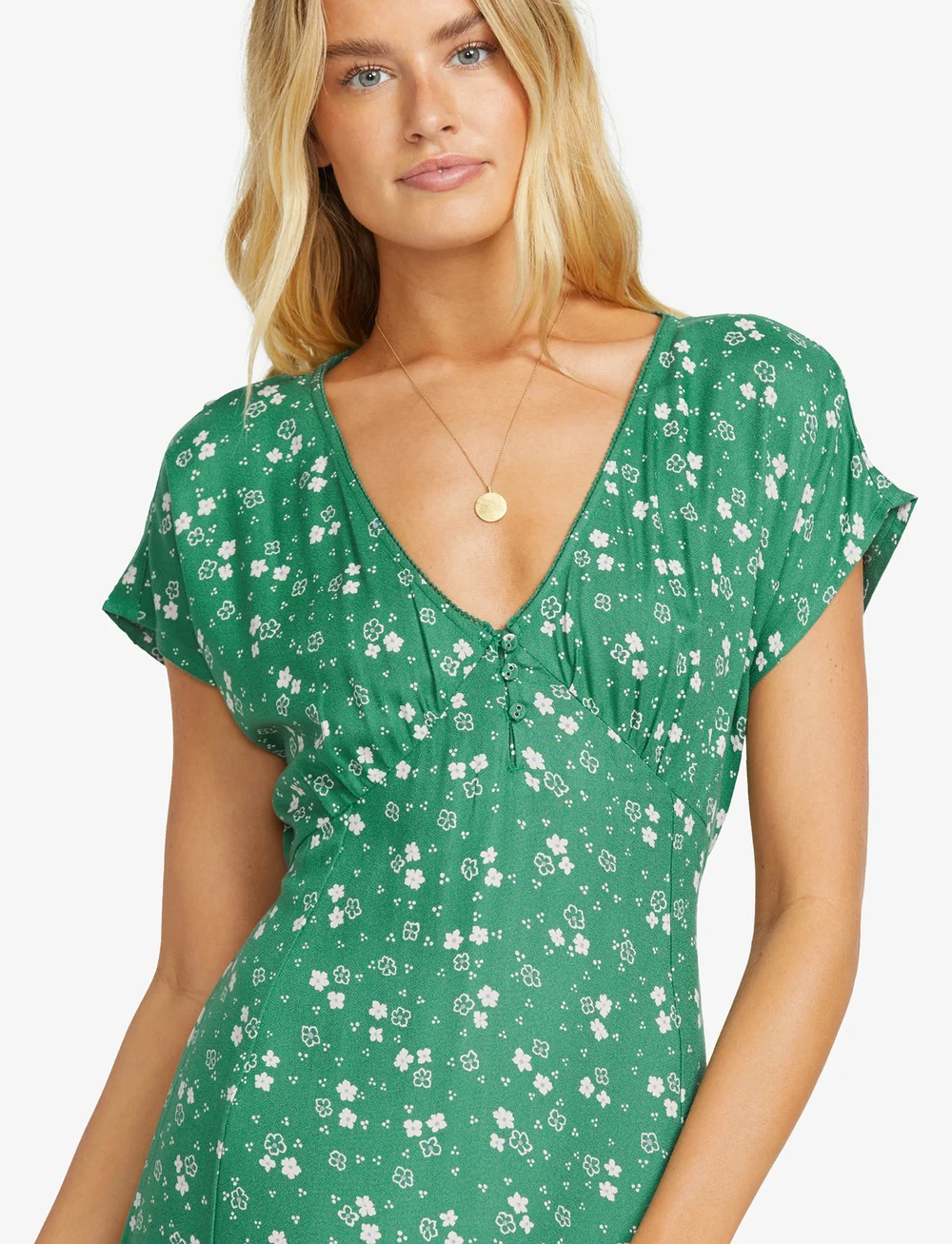 Billabong - BRIGHT SKIES MIDI DRS - suknelės ir sijonai - island green - 5