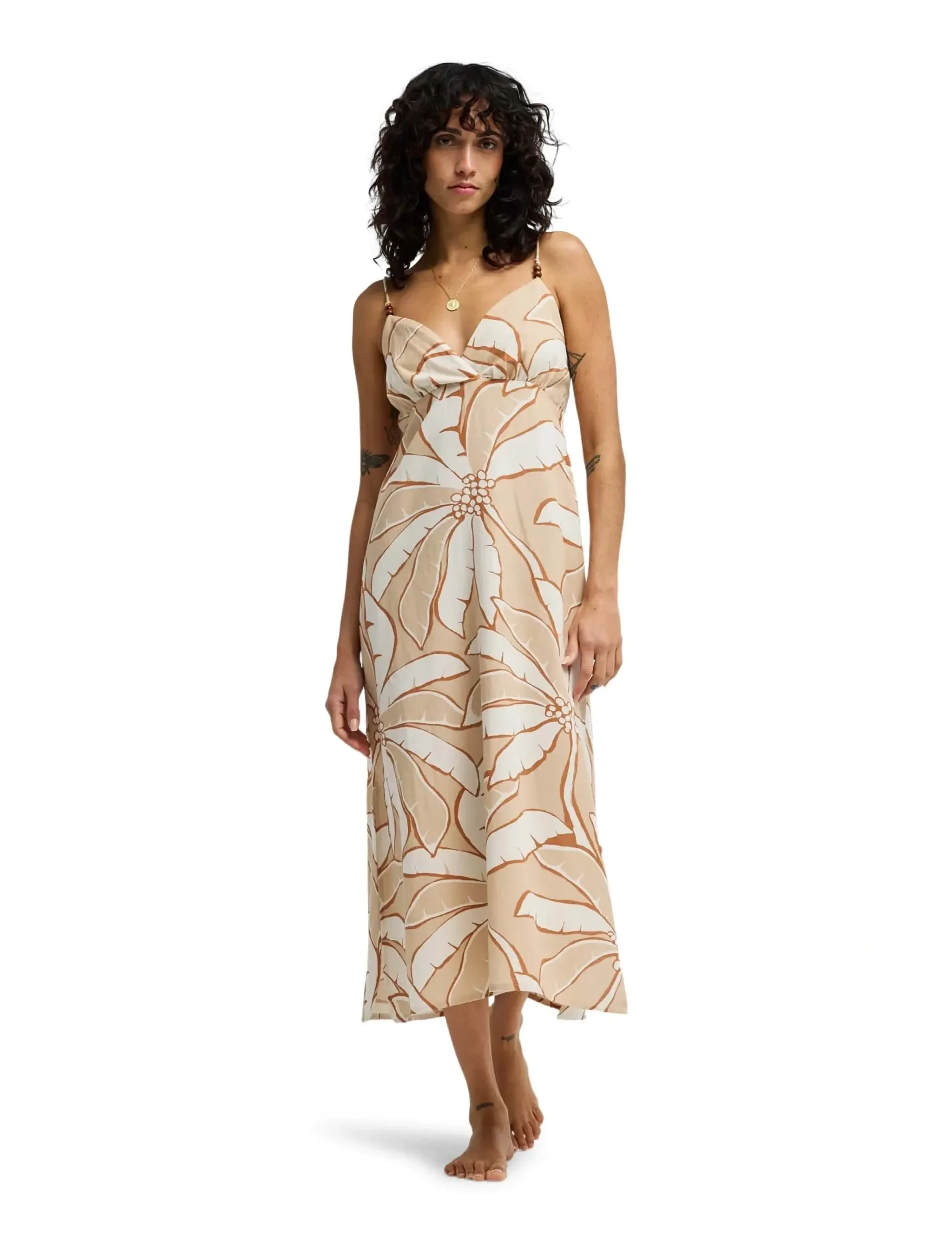 Billabong Tropic Breeze Maxi Drs, S, Beige, Sport Kjoler Og Nederdele > Sport Dresses, Dame