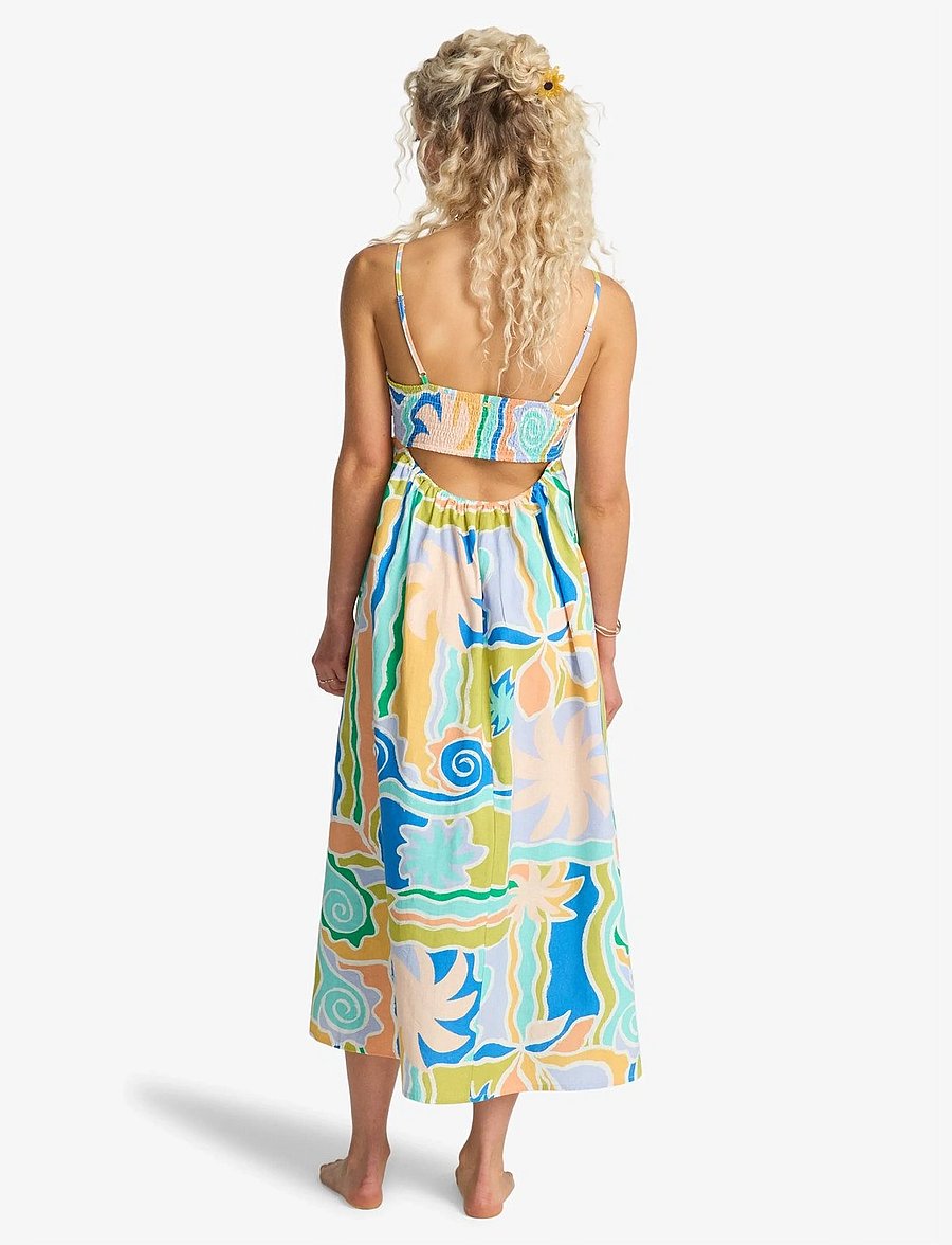 Billabong - ISLAND LIFE MIDI DRS - kleidid ja seelikud - blue multi - 3