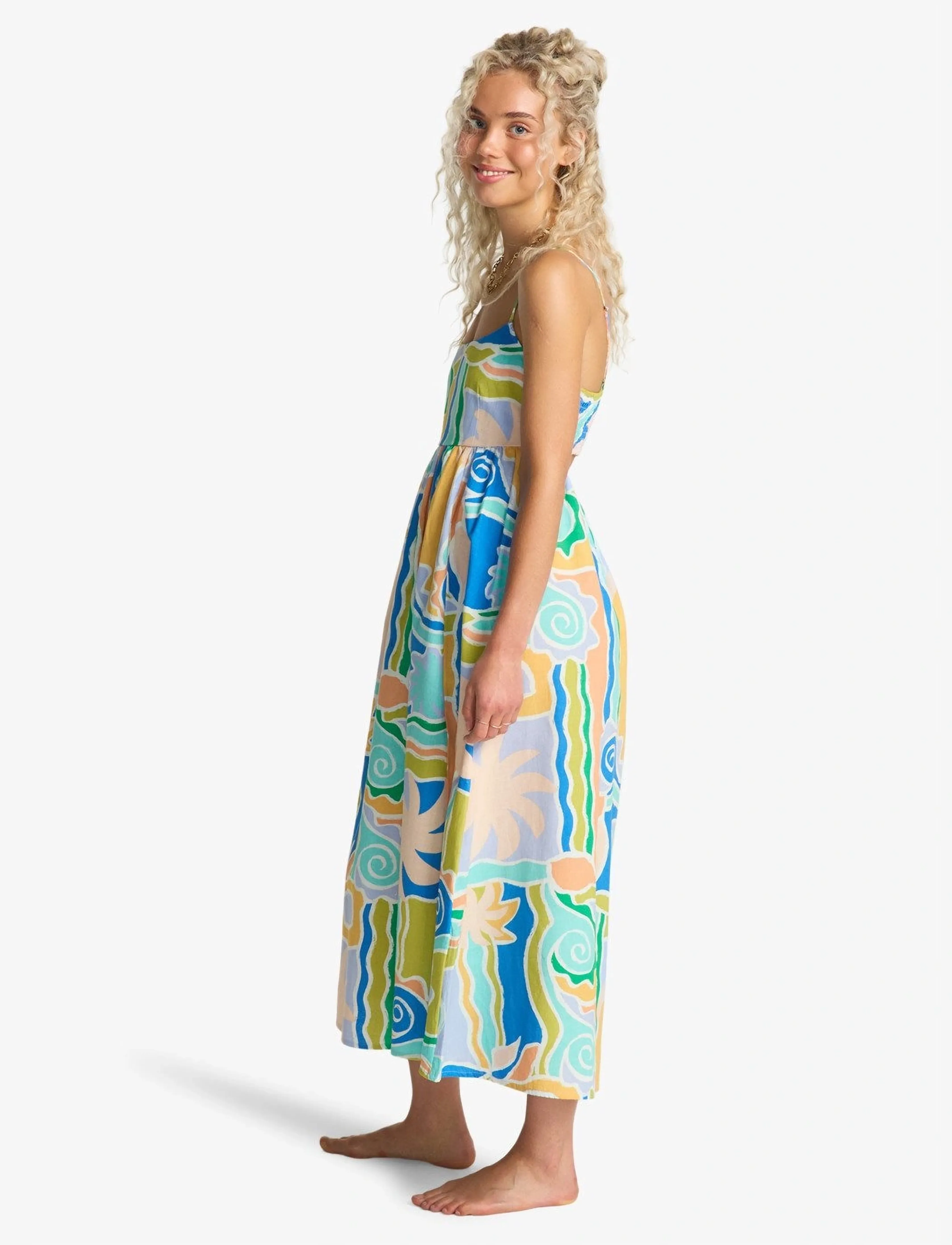 Billabong - ISLAND LIFE MIDI DRS - dresses & skirts - blue multi - 4
