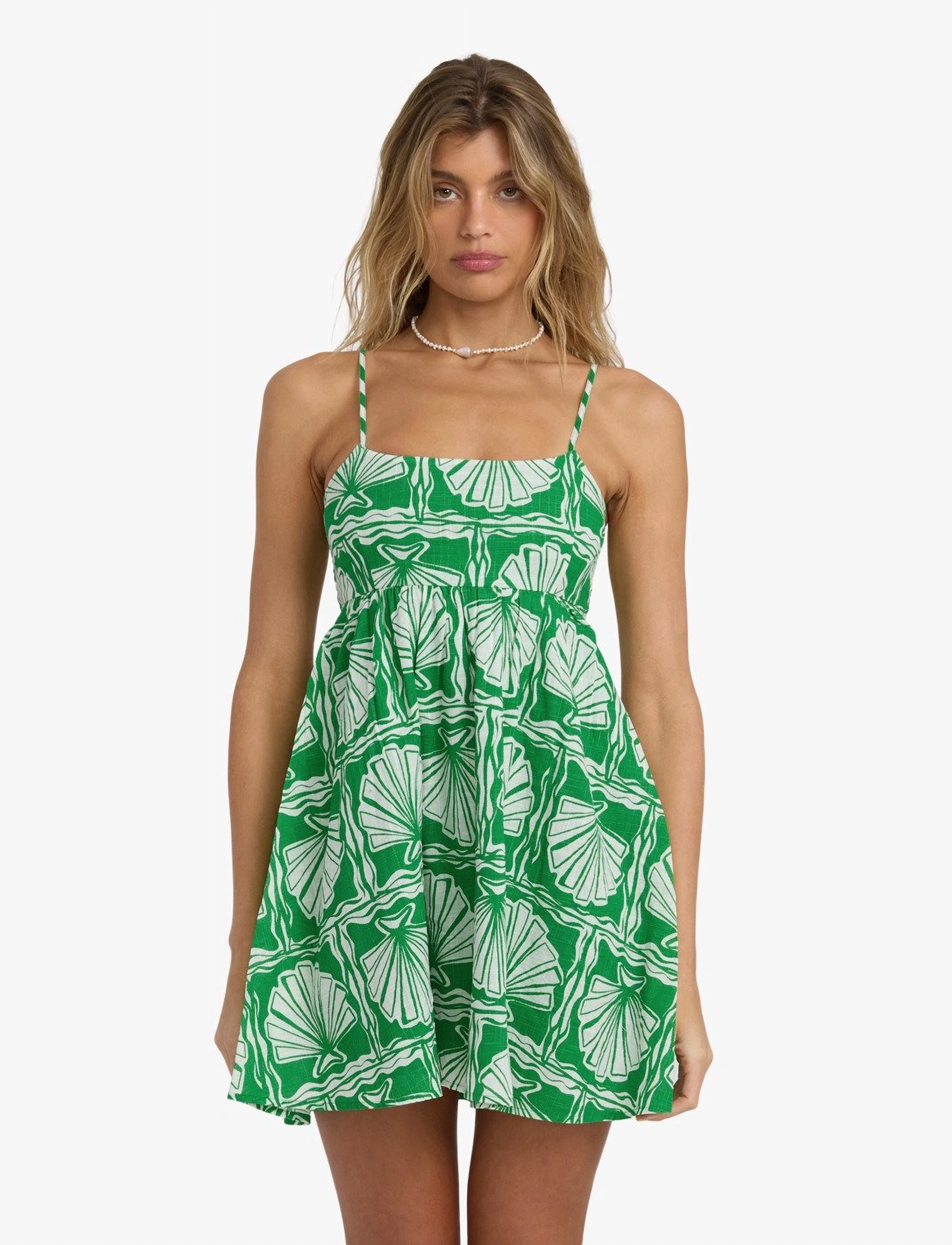 Billabong Sea Shell Mini Drs, L, Green, Sport Kjoler Og Nederdele > Sport Dresses, Dame