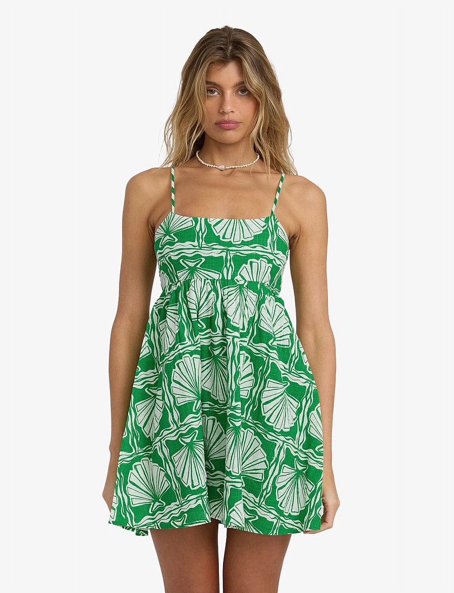Billabong - SEA SHELL MINI DRS - kleider & röcke - kelly green - 0