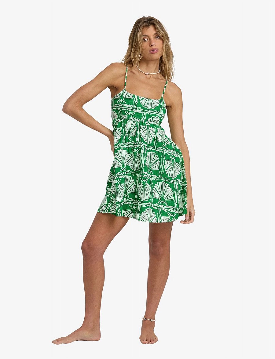 Billabong - SEA SHELL MINI DRS - kleider & röcke - kelly green - 4