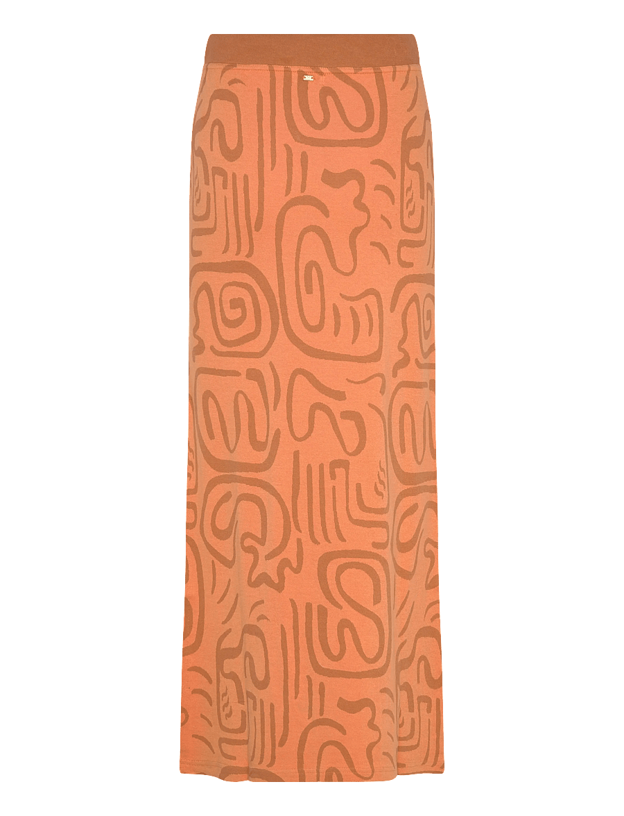 Billabong - EMBERS KNIT MIDI SKIRT - robes & jupes - tangerine - 2