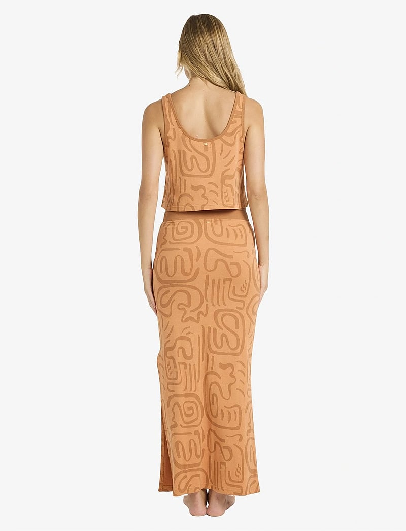 Billabong - EMBERS KNIT MIDI SKIRT - robes & jupes - tangerine - 4