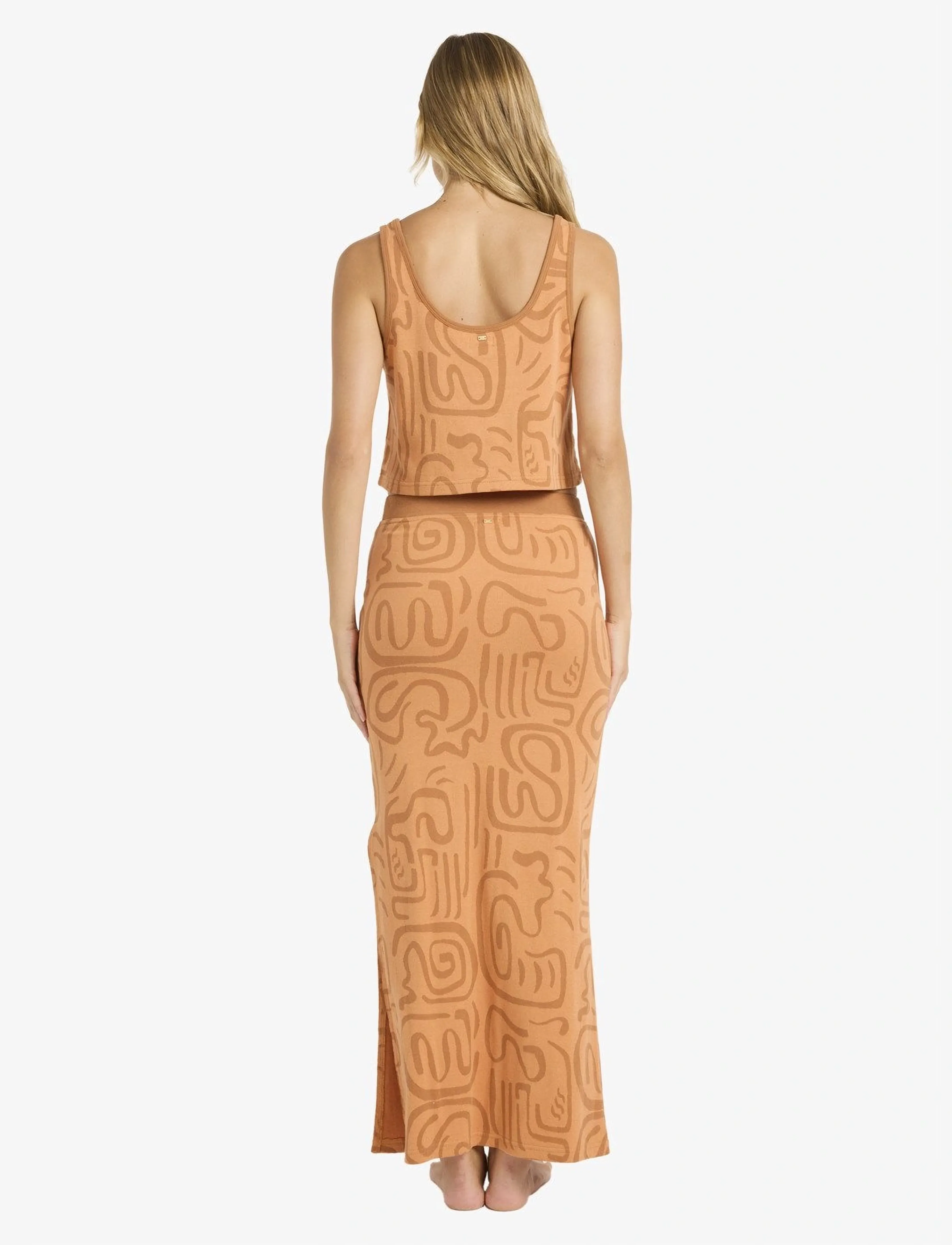 Billabong - EMBERS KNIT MIDI SKIRT - kleider & röcke - tangerine - 4