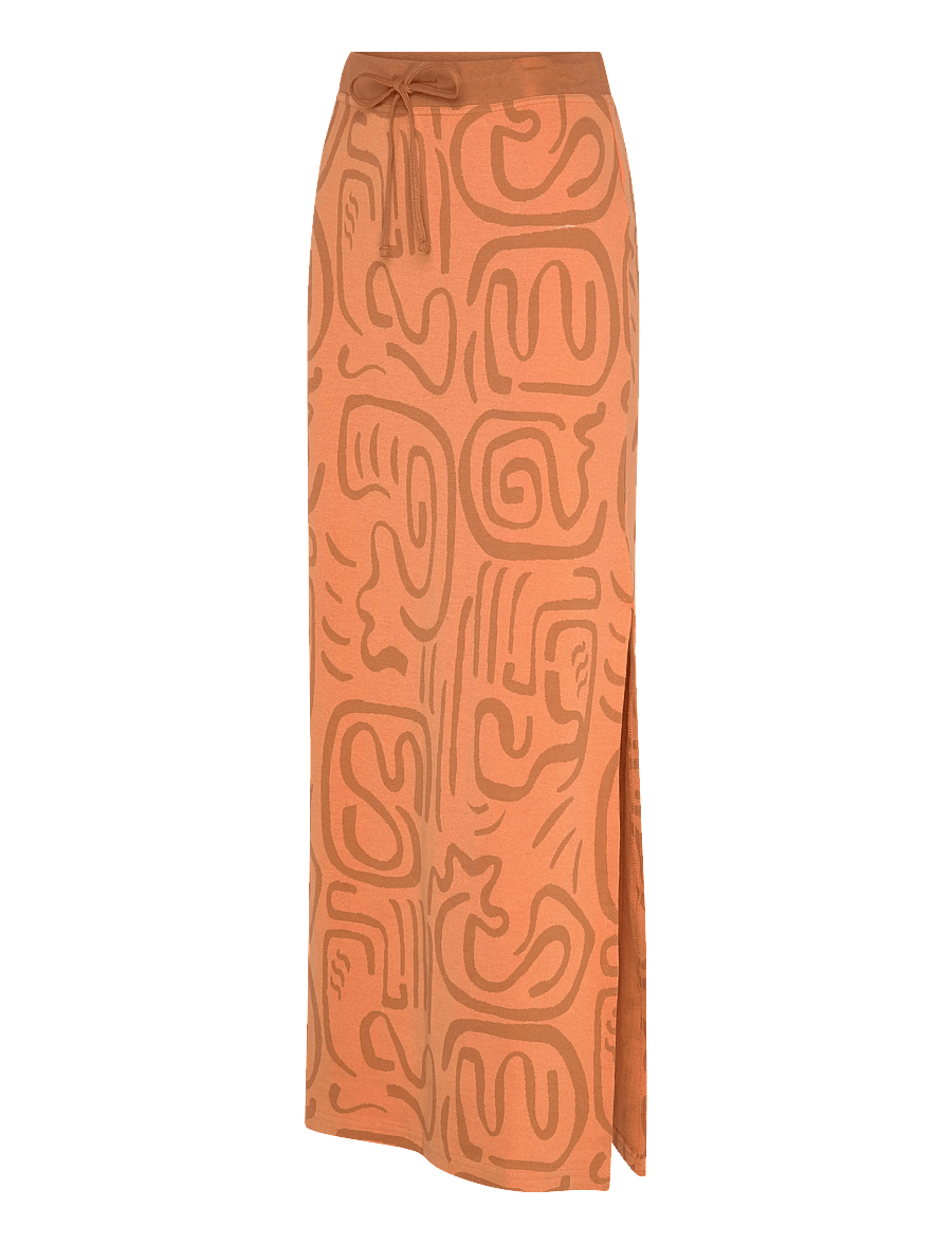 Billabong - EMBERS KNIT MIDI SKIRT - robes & jupes - tangerine - 3