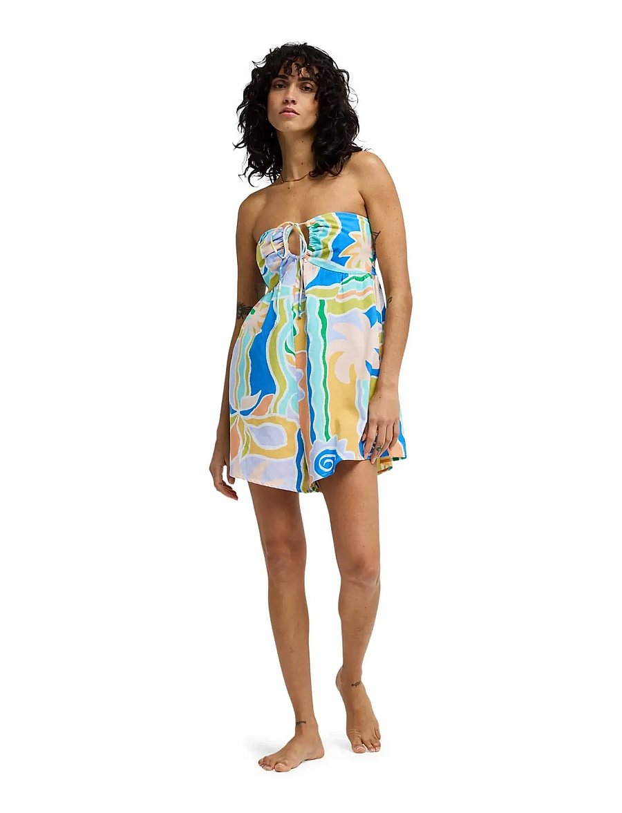 Billabong - SO GROOVY ROMPER - kleider & röcke - blue multi - 4