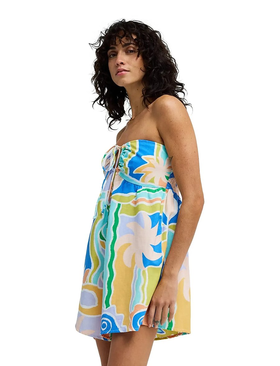 Billabong - SO GROOVY ROMPER - kleider & röcke - blue multi - 5