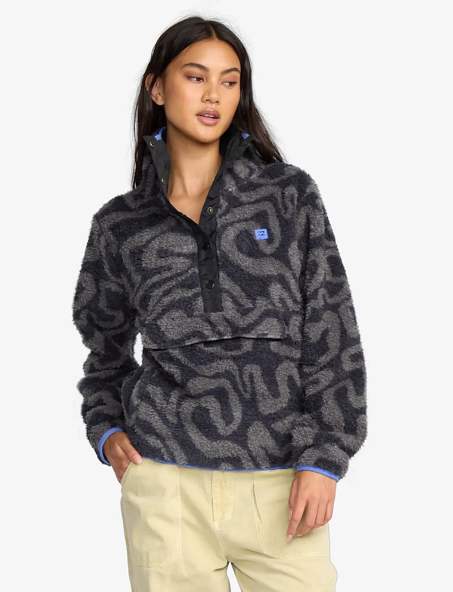 Billabong - SWITCHBACK PULLOVER FLC - black sands - 0