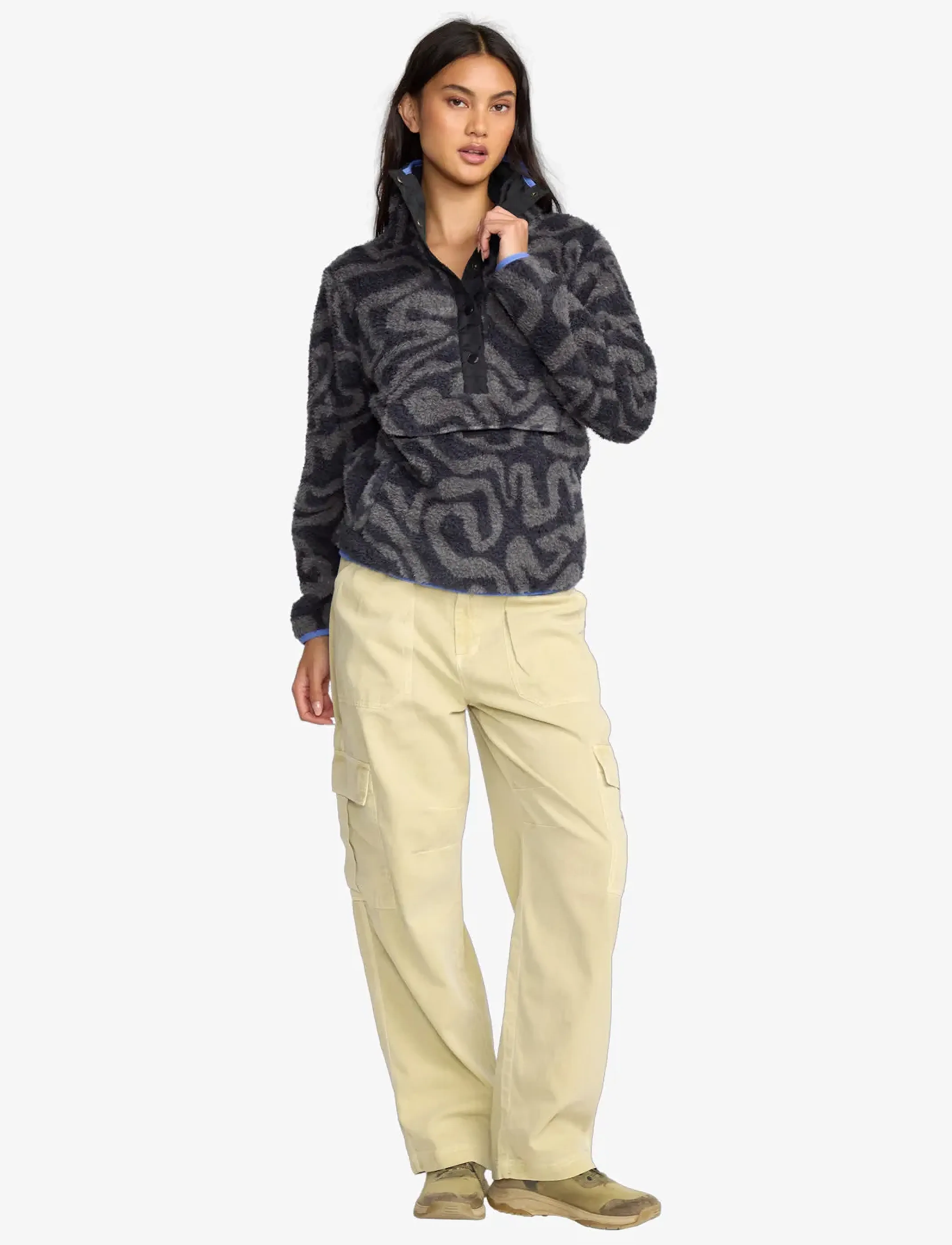 Billabong - SWITCHBACK PULLOVER FLC - black sands - 4