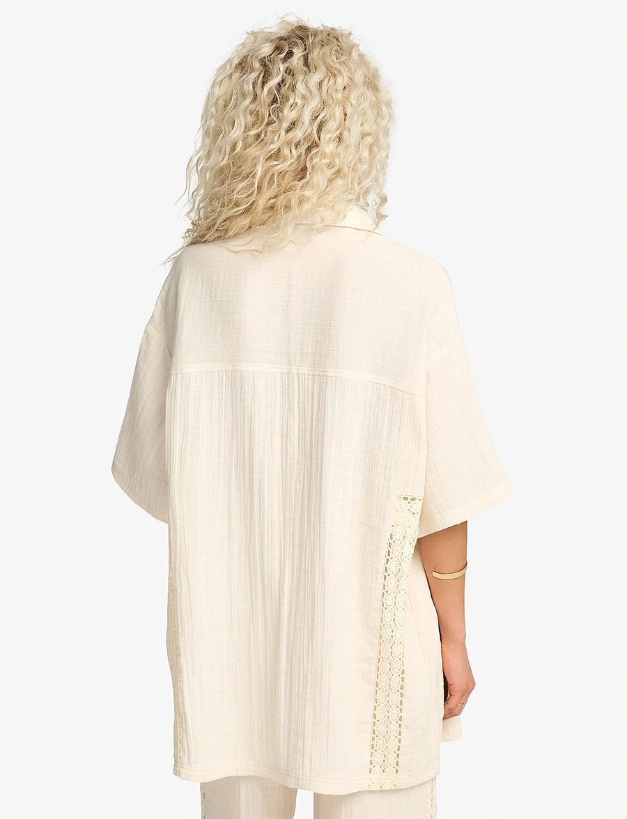Billabong - FEELIN FINE SHIRT DRS - särgid - white cap - 5