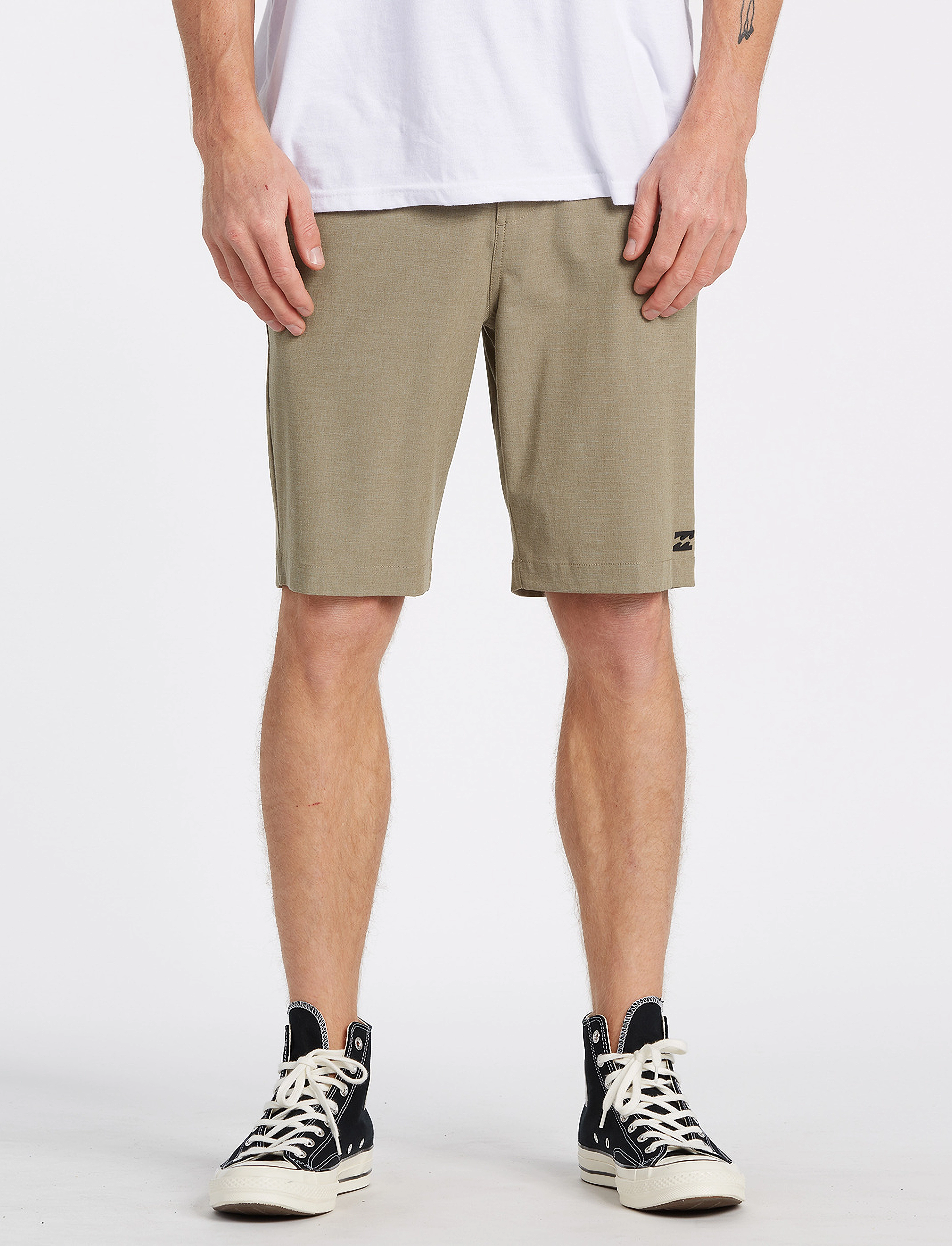 Billabong Crossfire Mid, Herren, Chino Shorts, Khakigrün, Gr.28
