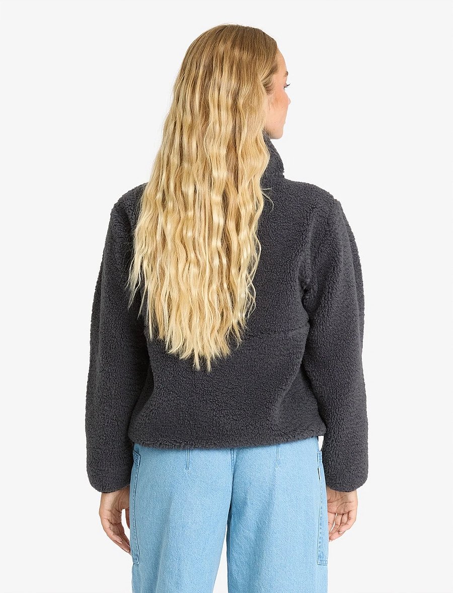 Billabong - HORIZON SHERPA MOCK NECK - oberteile - black sands - 3