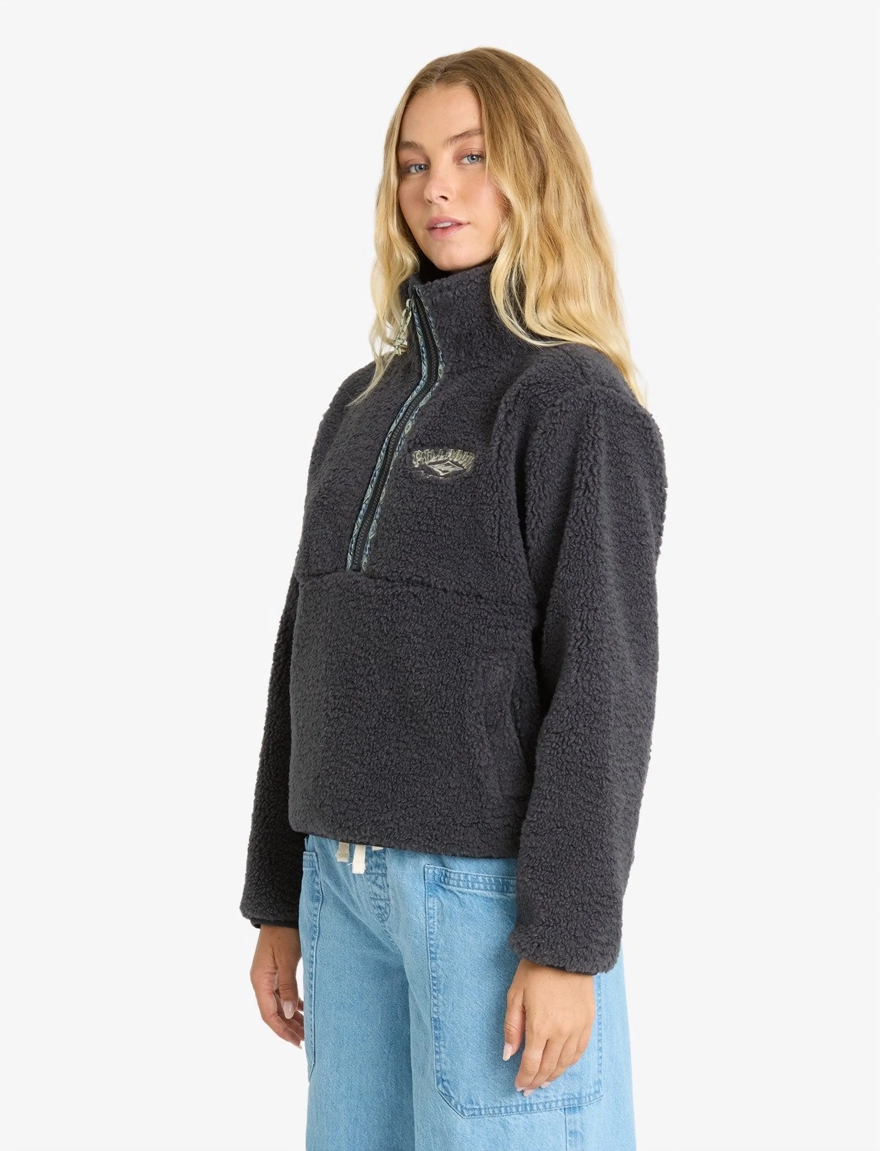 Billabong - HORIZON SHERPA MOCK NECK - oberteile - black sands - 5