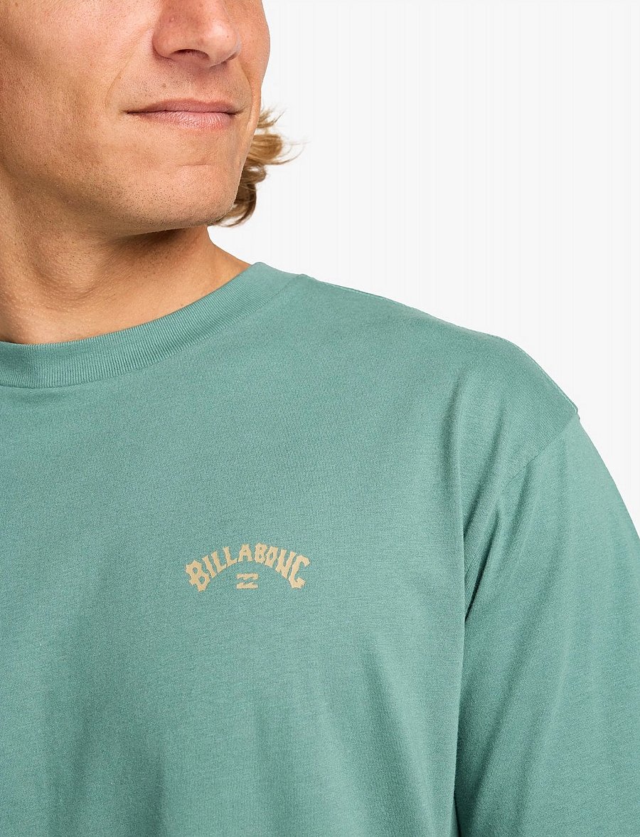 Billabong - ARCH WAVE SS - lühikeste varrukatega t-särgid - sagebrush - 5