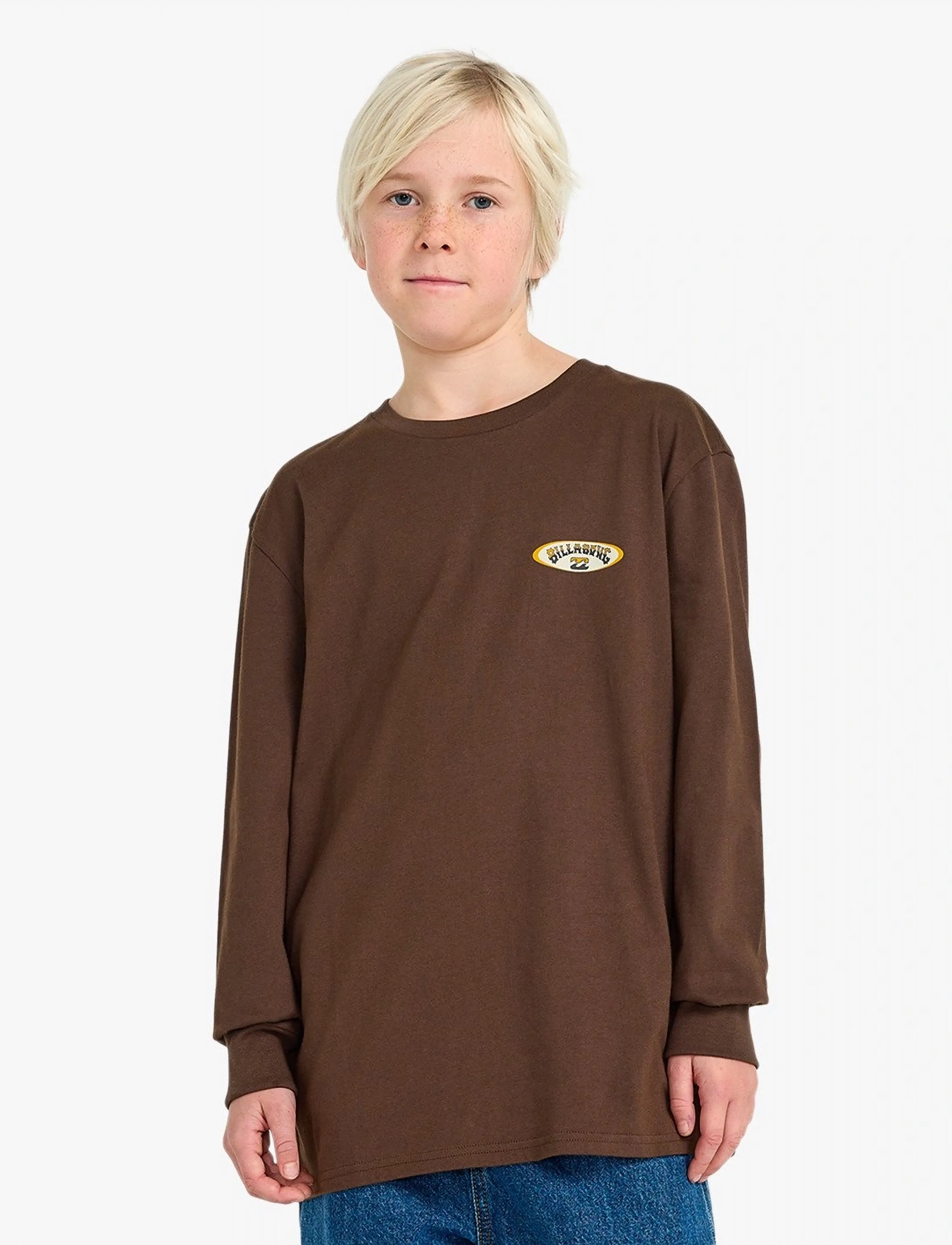 Billabong ORBIT ARCH LS - Topy i Koszulki - DARK CEDAR / brown