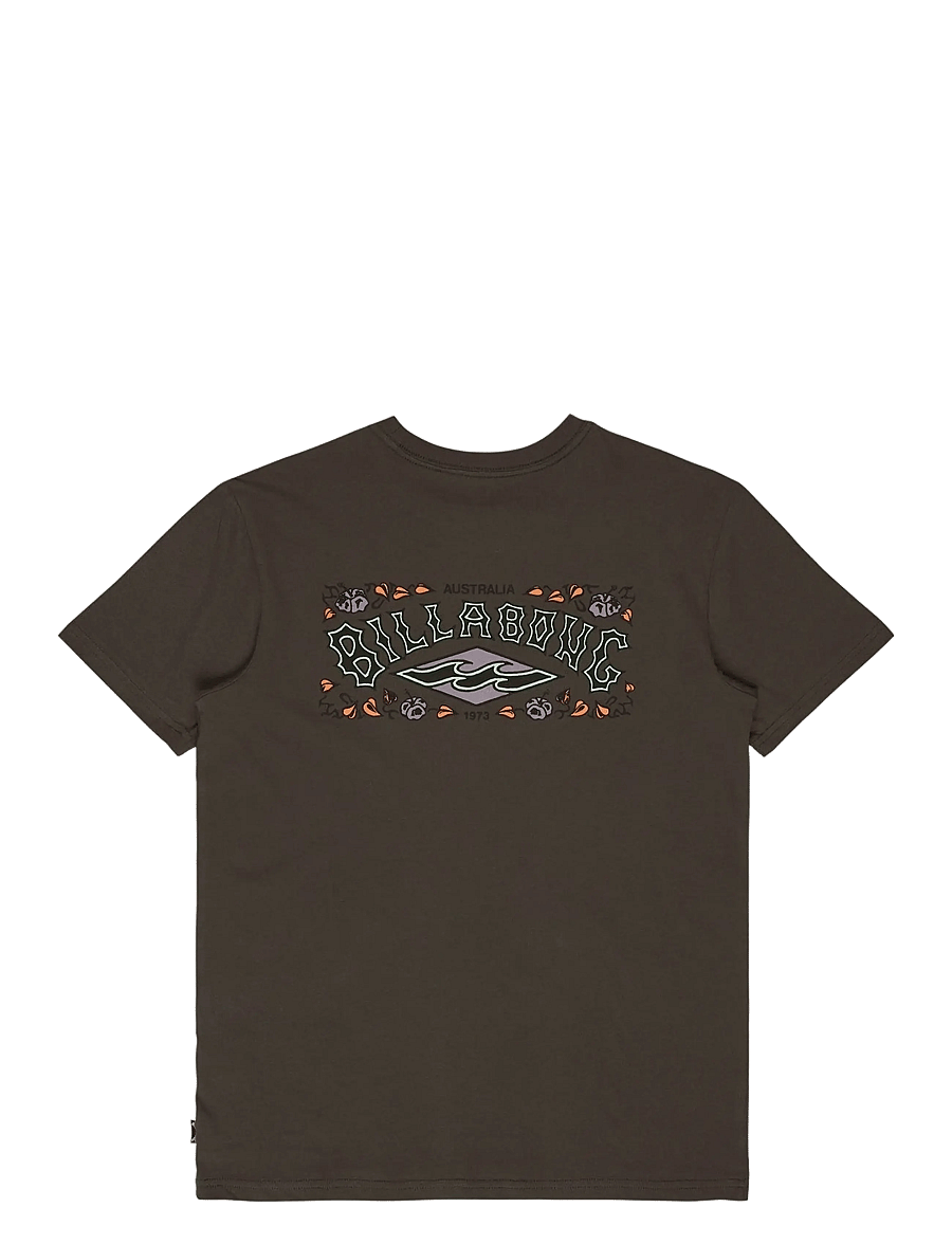 Billabong - HERITAGE ARCH SS - kortærmede t-shirts - raven - 2