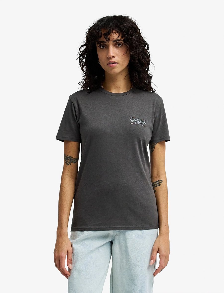 Billabong - HERITAGE ARCH SS - kortærmede t-shirts - raven - 0