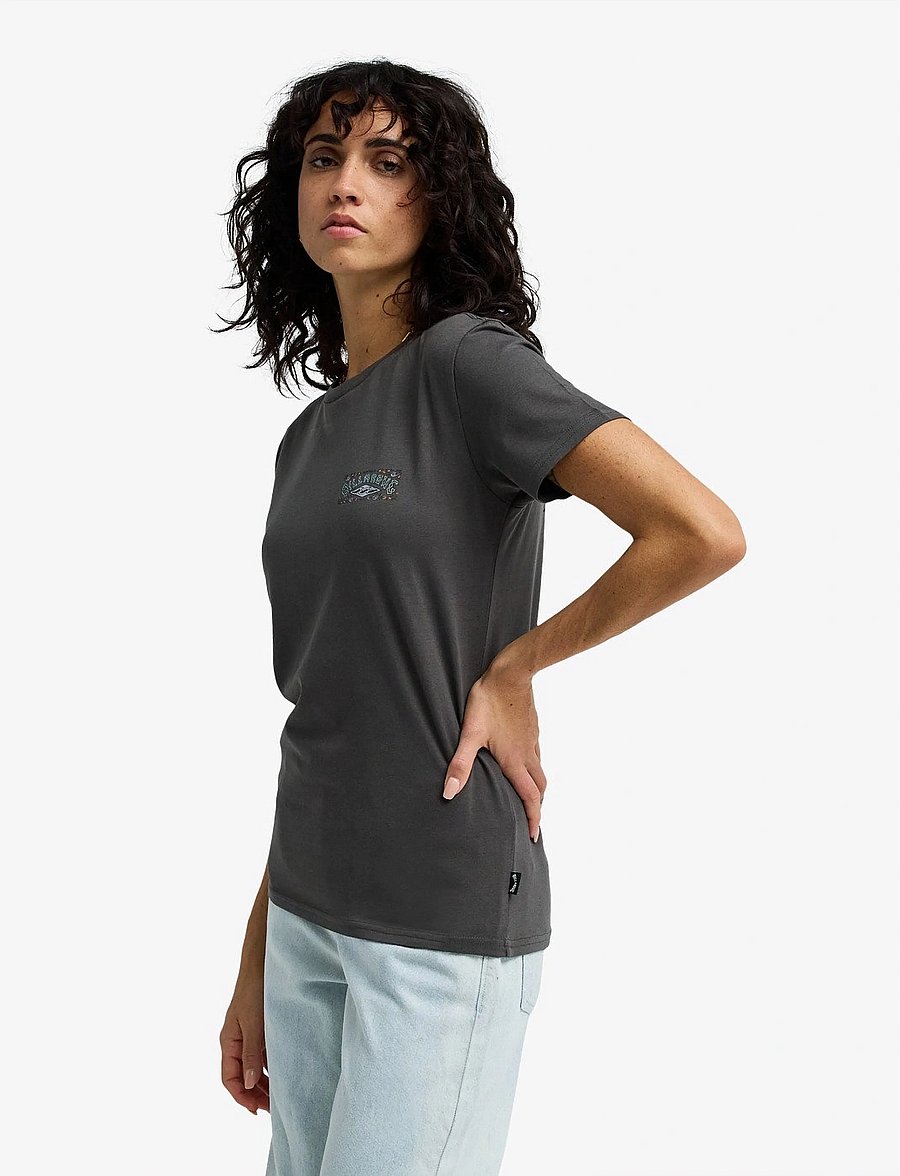Billabong - HERITAGE ARCH SS - kortærmede t-shirts - raven - 5
