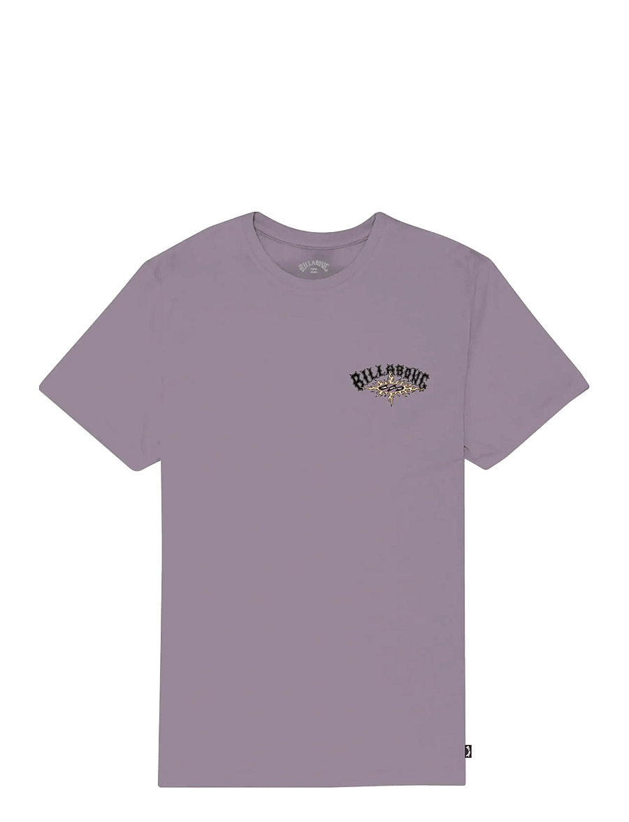 Billabong - BURN OUT TEE SS BOY - lyhythihaiset t-paidat - purple ash - 0