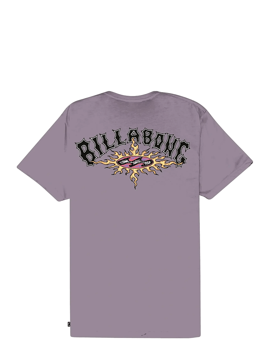 Billabong - BURN OUT TEE SS BOY - lyhythihaiset t-paidat - purple ash - 1
