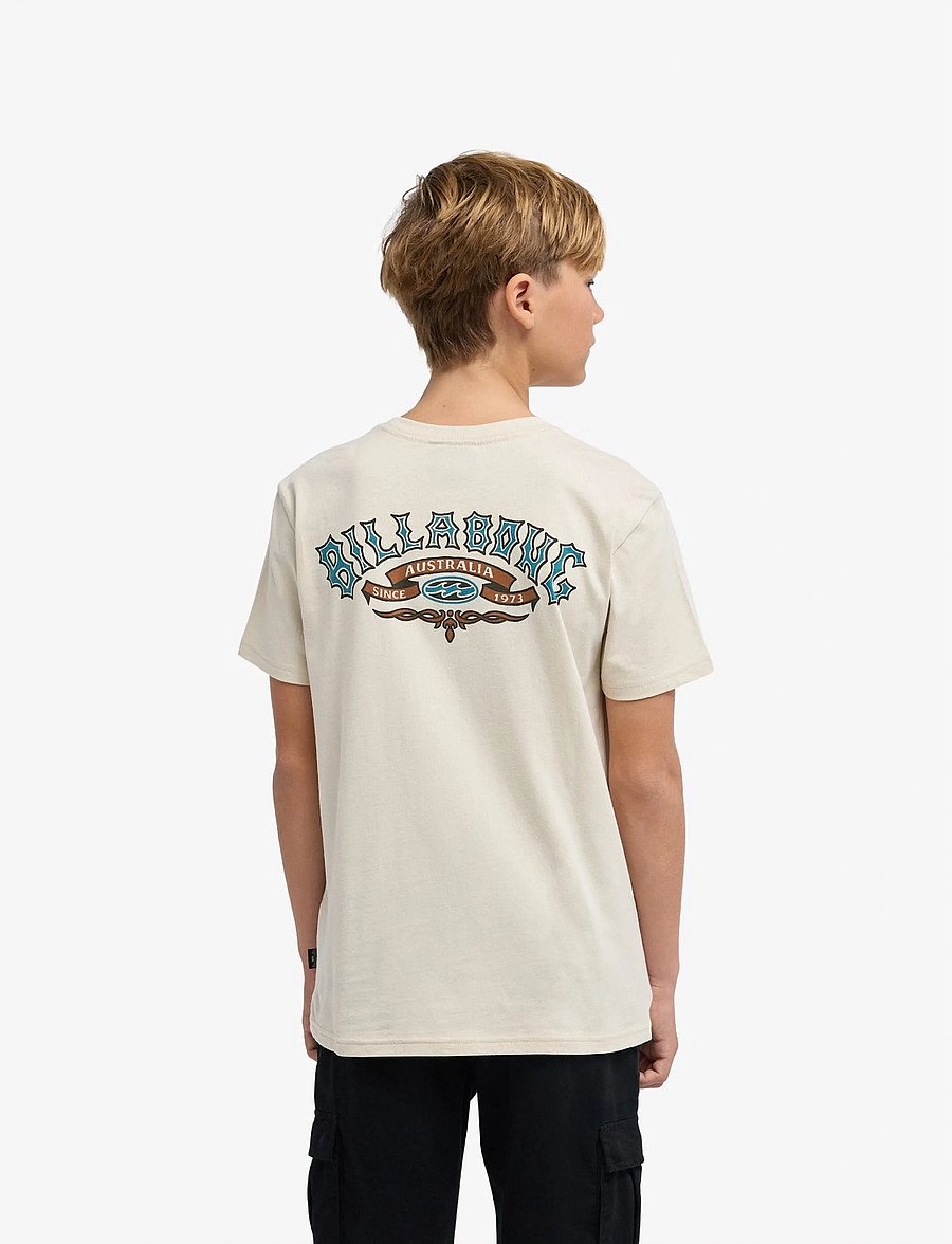 Billabong - HERITAGE SS - lühikeste varrukatega t-särgid - oatmeal - 3