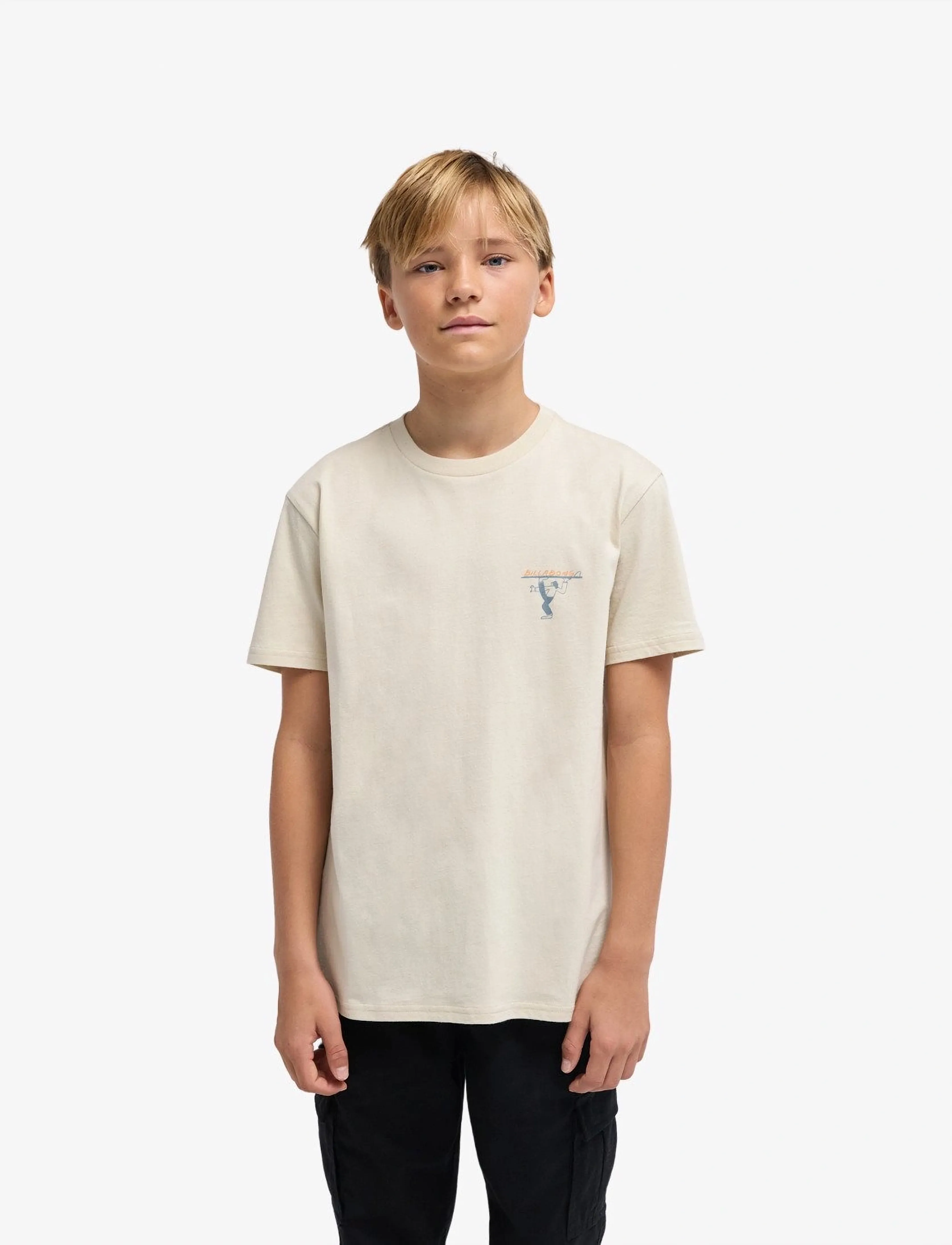 Billabong Carry On Ss Y, M, T-shirts, Creme - Short-sleeved, Kinder