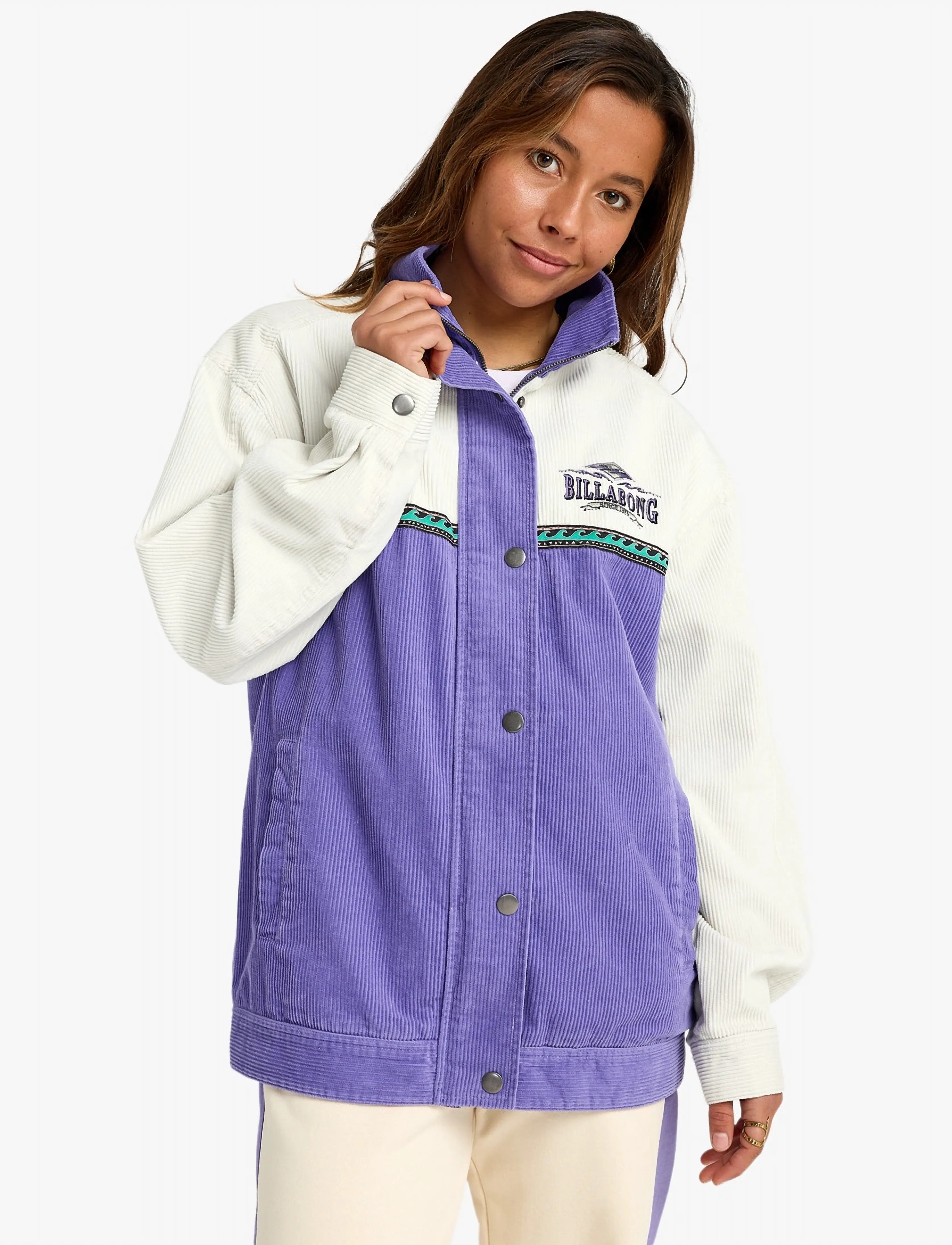 Billabong Set The Wave Jacket, M, Purple, Sport Jackets > Sport Casual Jackets, Dame