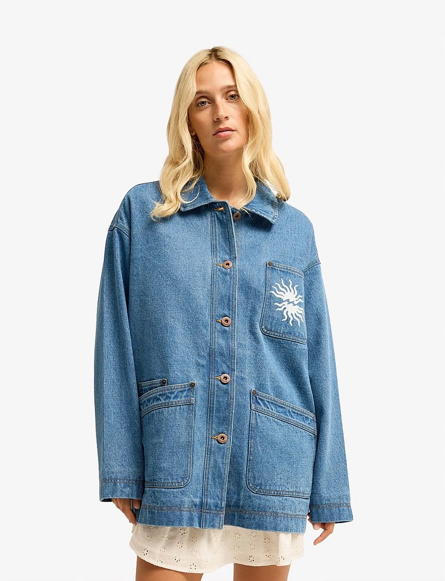 Billabong - DENIM SHORE - freizeitjacken - bleach - 0