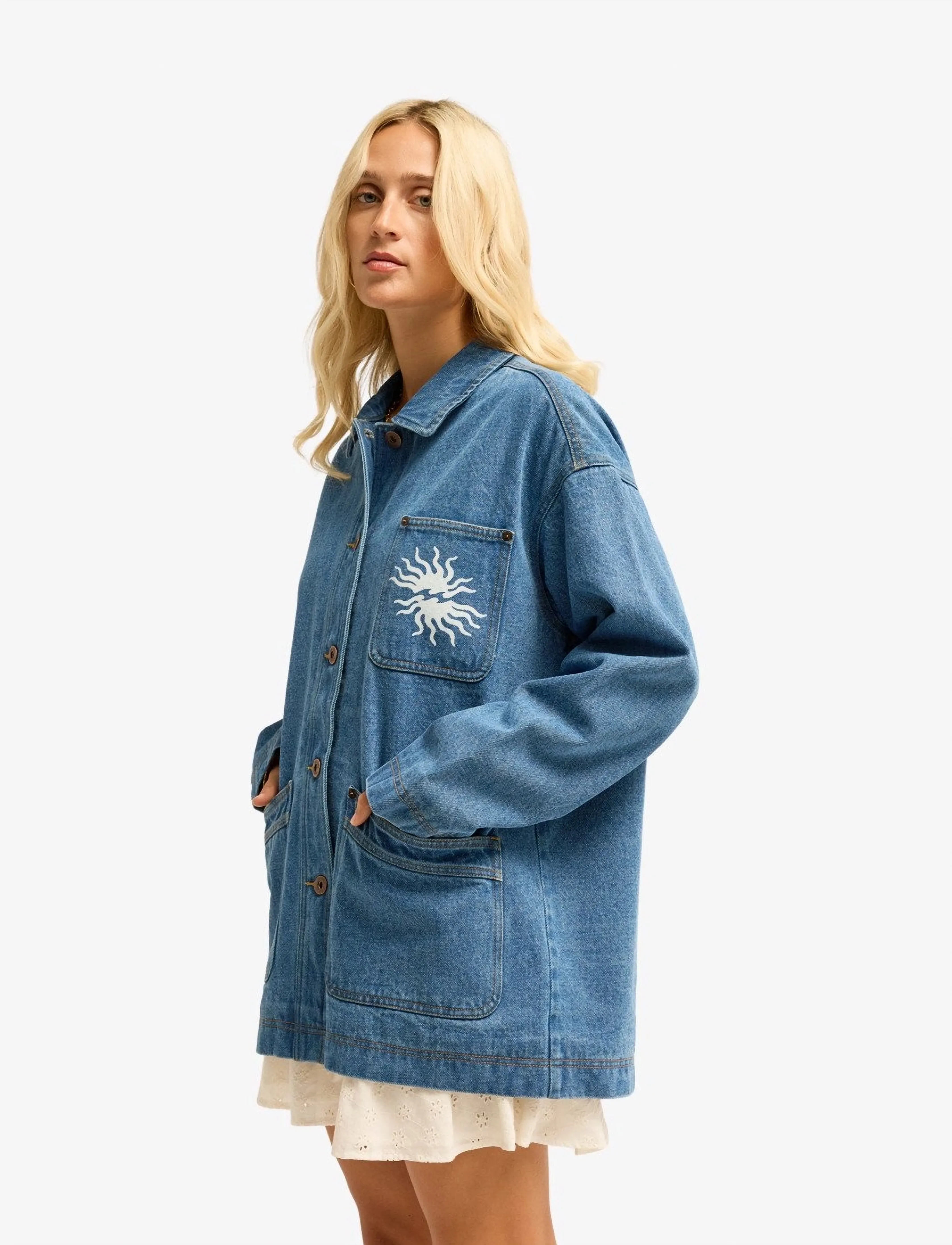 Billabong - DENIM SHORE - freizeitjacken - bleach - 5