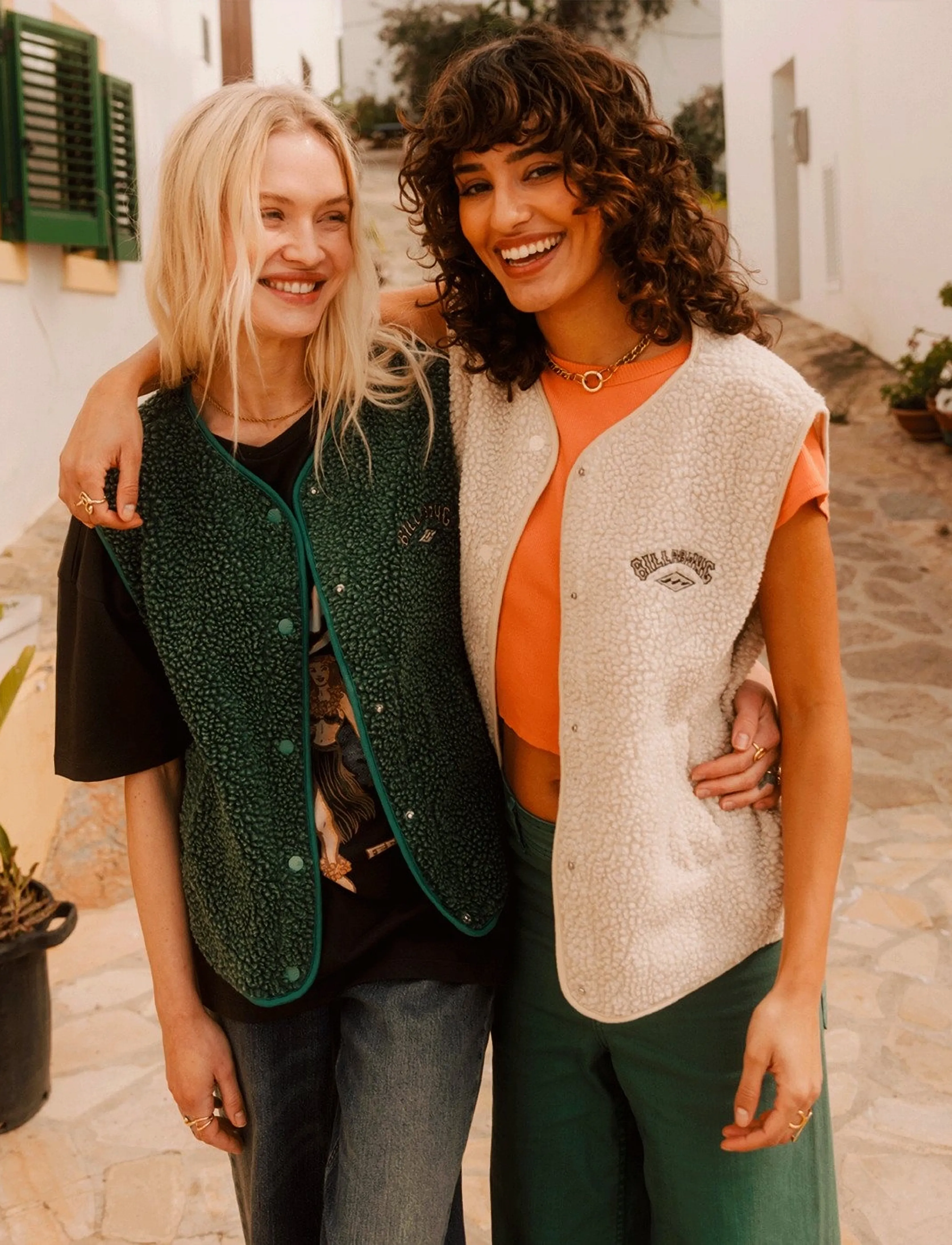 BILLABONG Väst 'Be Happy' ljusbeige / mörkbeige dam – bild 7