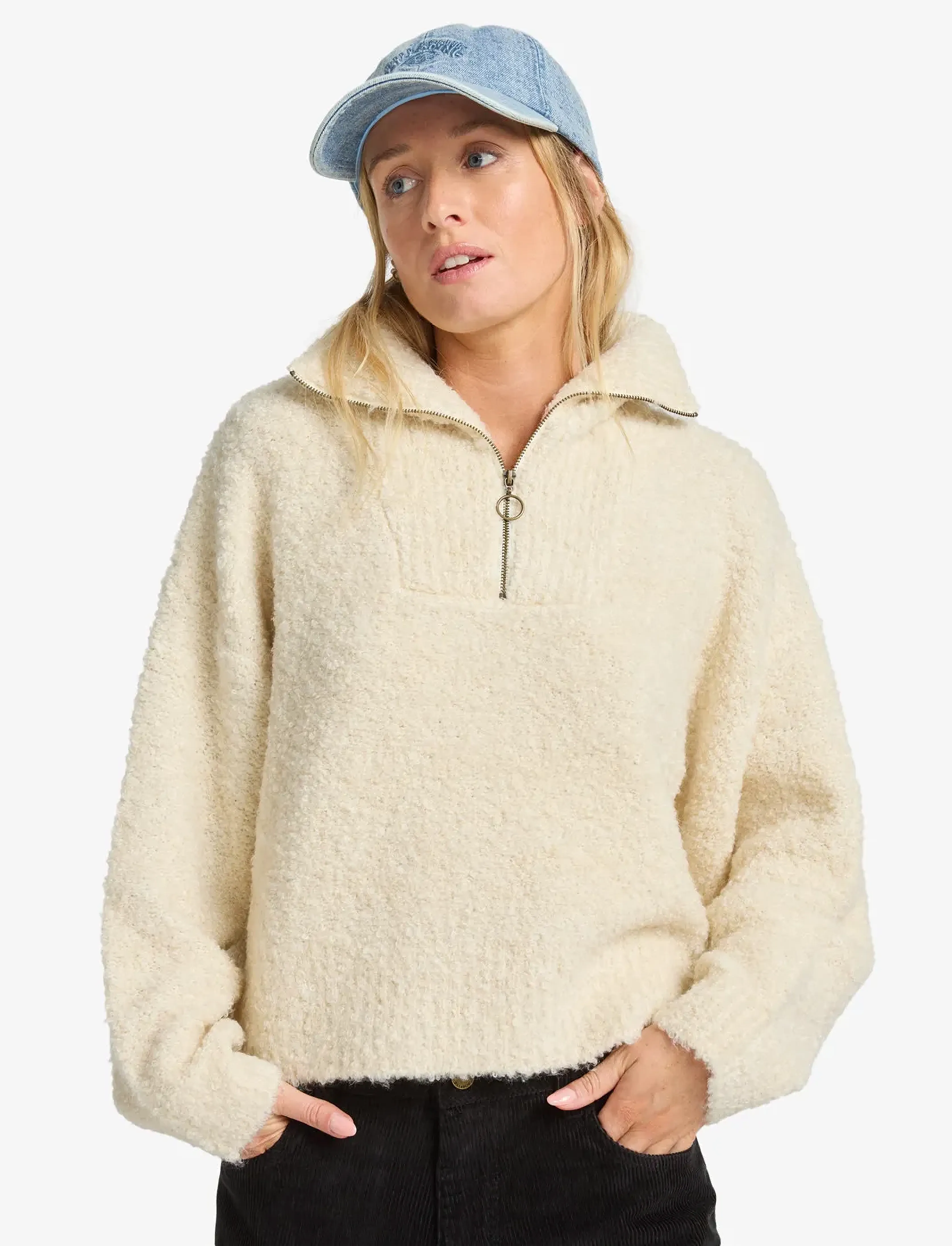 Billabong Lost Heaven, M, Cream, Sport Sweatshirts & Hoodies > Sport Knitwear, Dame