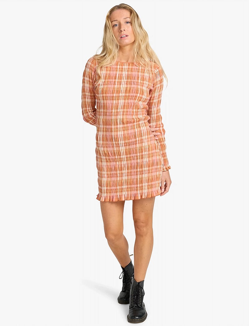 Billabong - CHECK ME OUT LS - dresses & skirts - sunburnt - 4