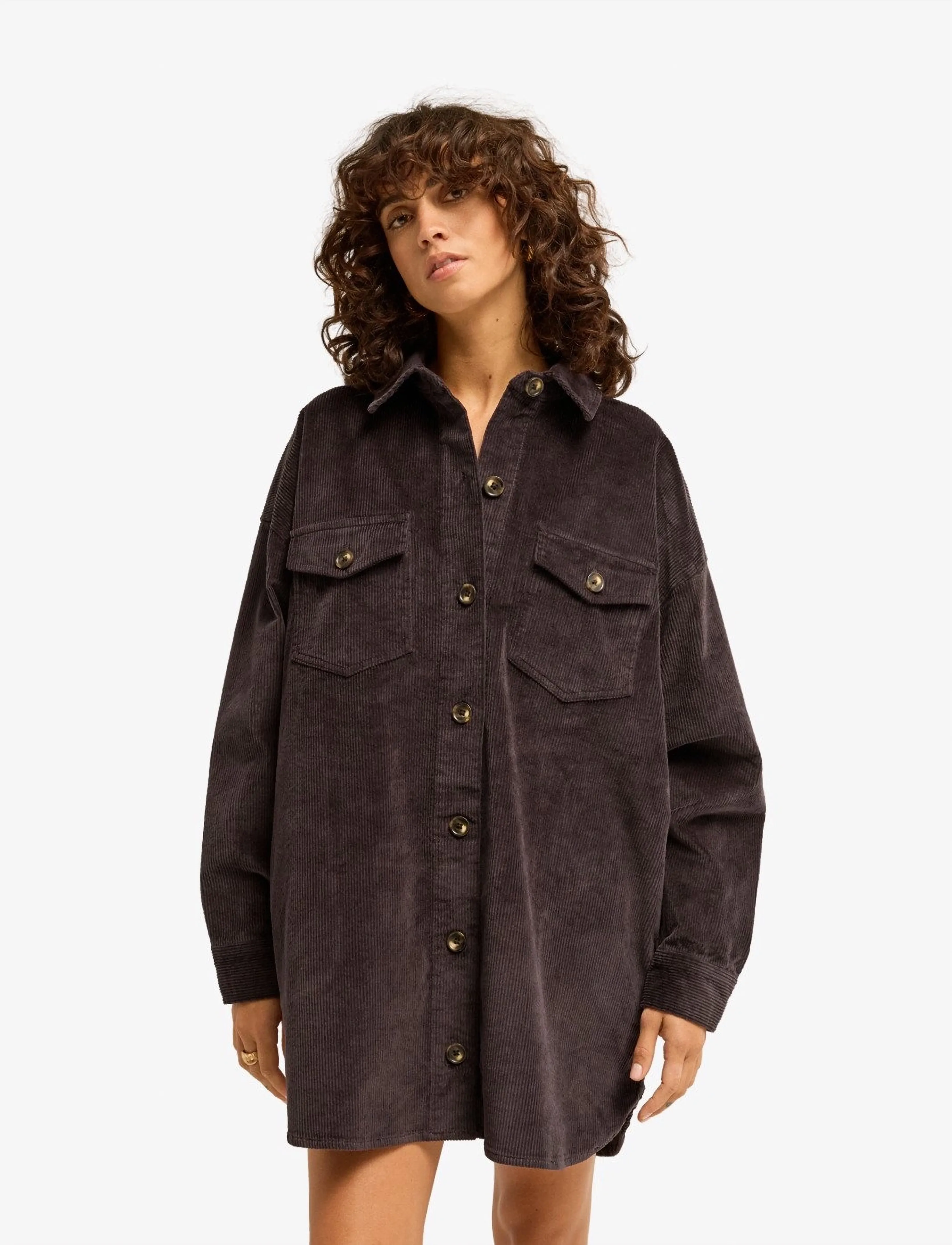 Billabong - WINTER OCEAN CORD - kleider & röcke - black sands - 0