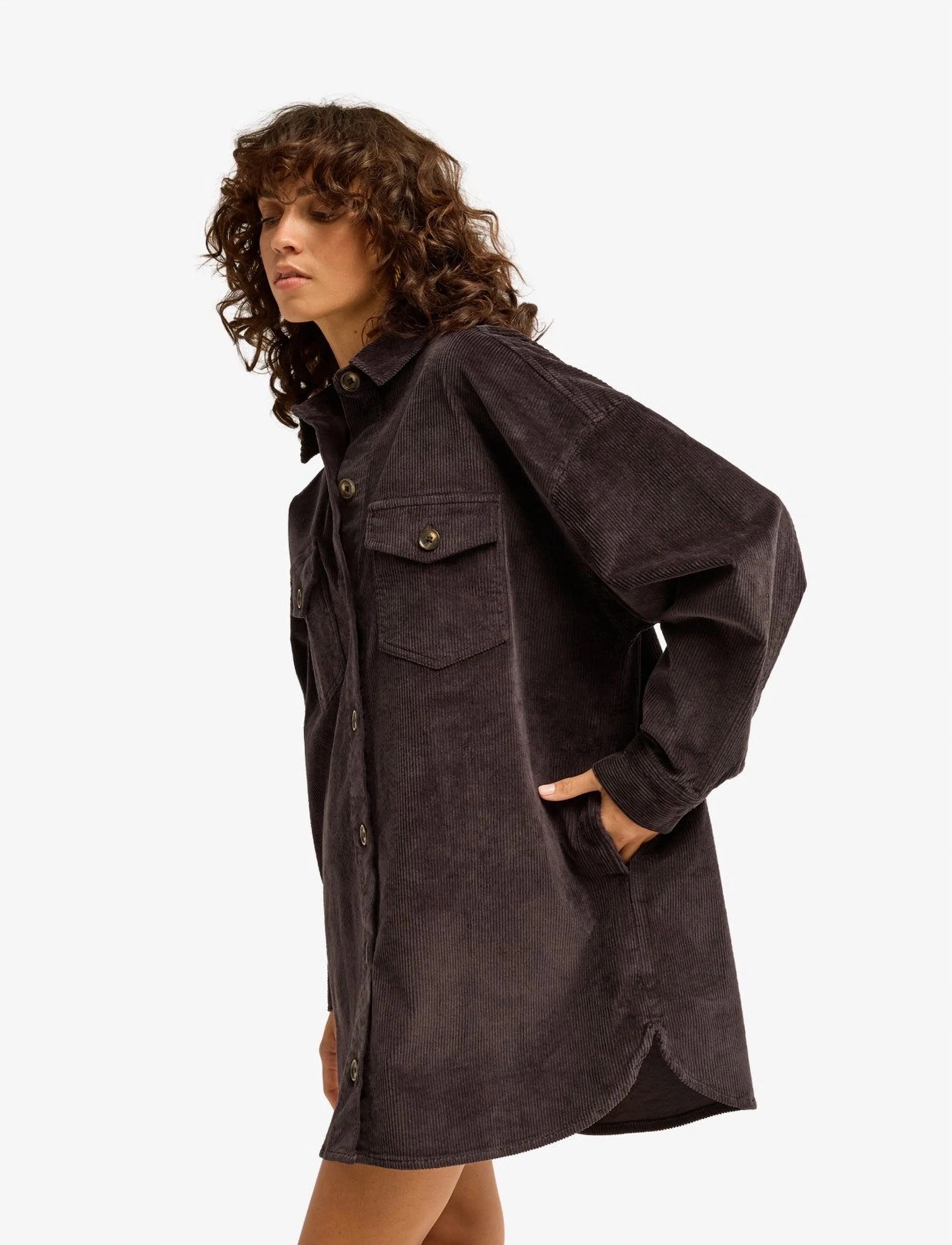 Billabong - WINTER OCEAN CORD - kleider & röcke - black sands - 5