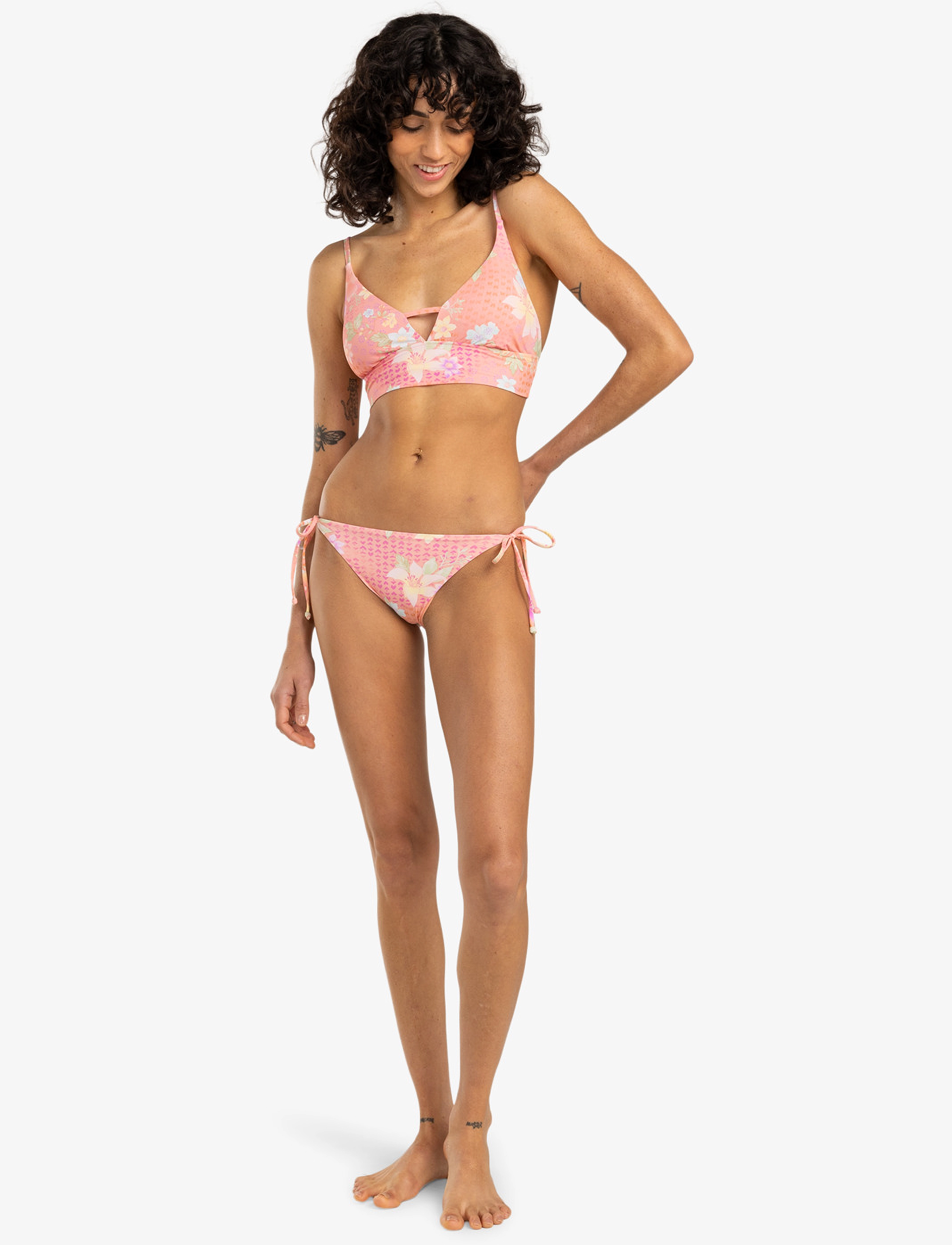 Billabong - CRAZY FOR CORAL TIE SIDE TROPI - sport-bademode - peach out - 4