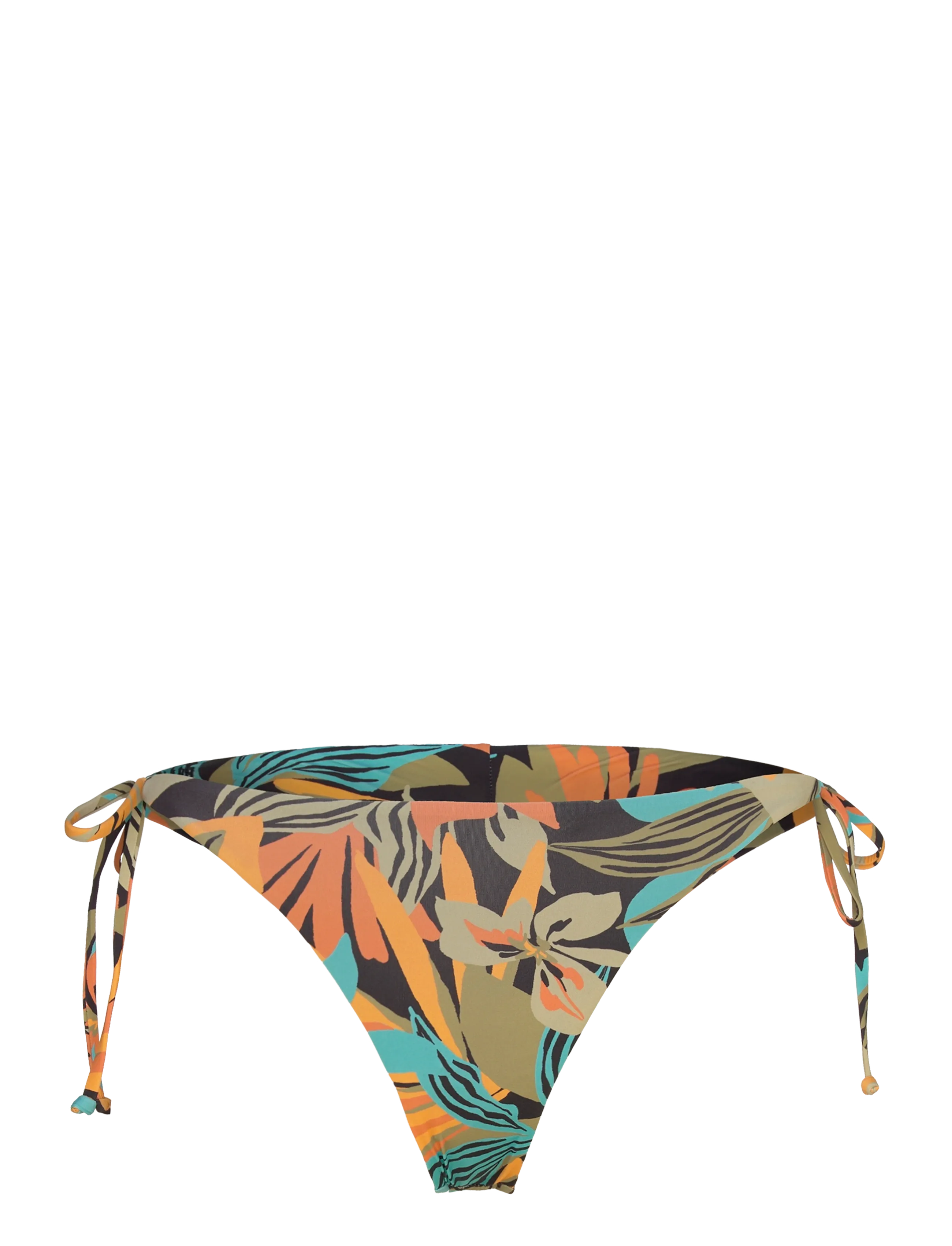 Billabong DES TROPIQUES TIE SIDE TANGA - Bikinis - BLACK PEBBLE / orange