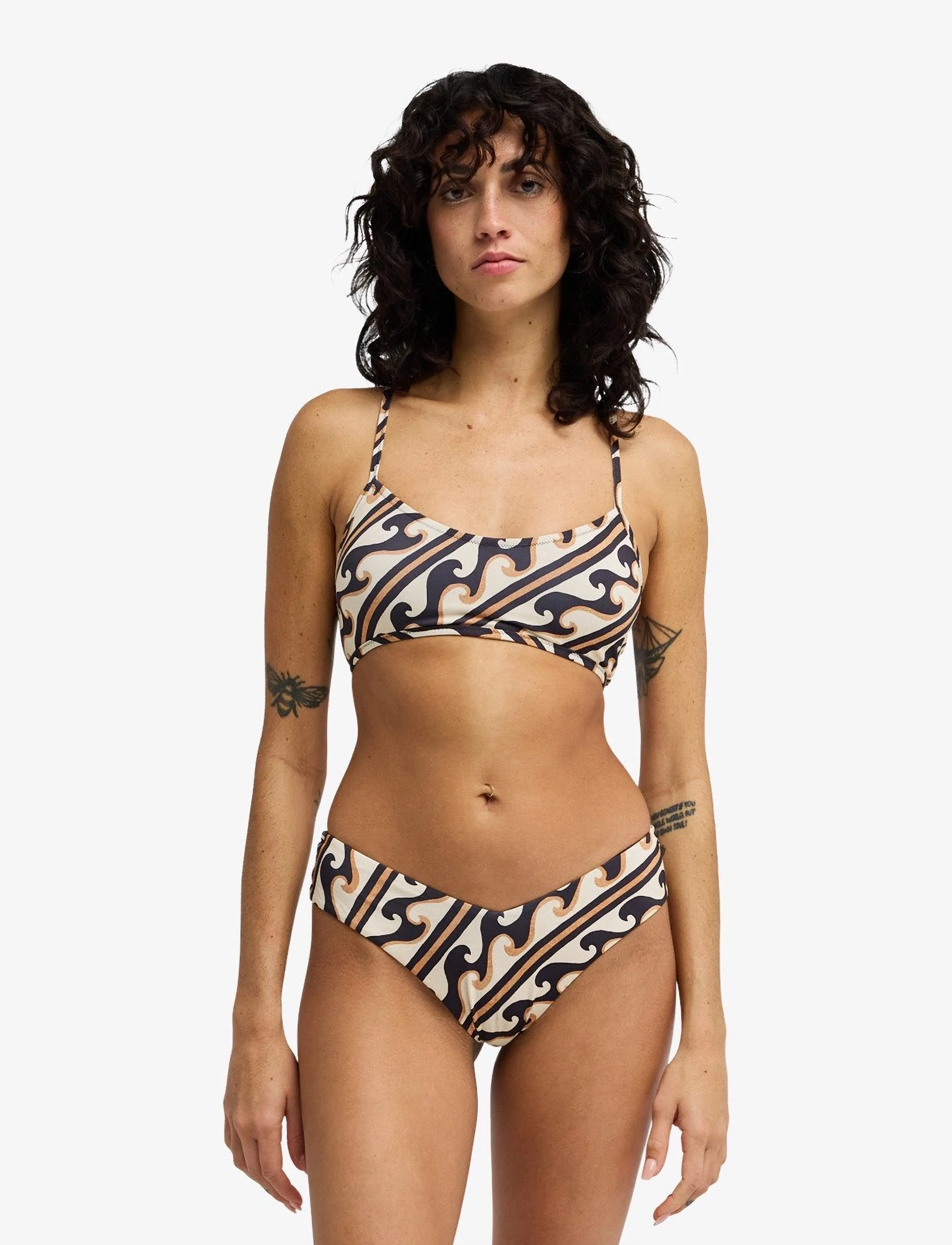Billabong Dark Wave Fiji Pant, Kvinder, Bikiniunderdel, Beige, Str: L