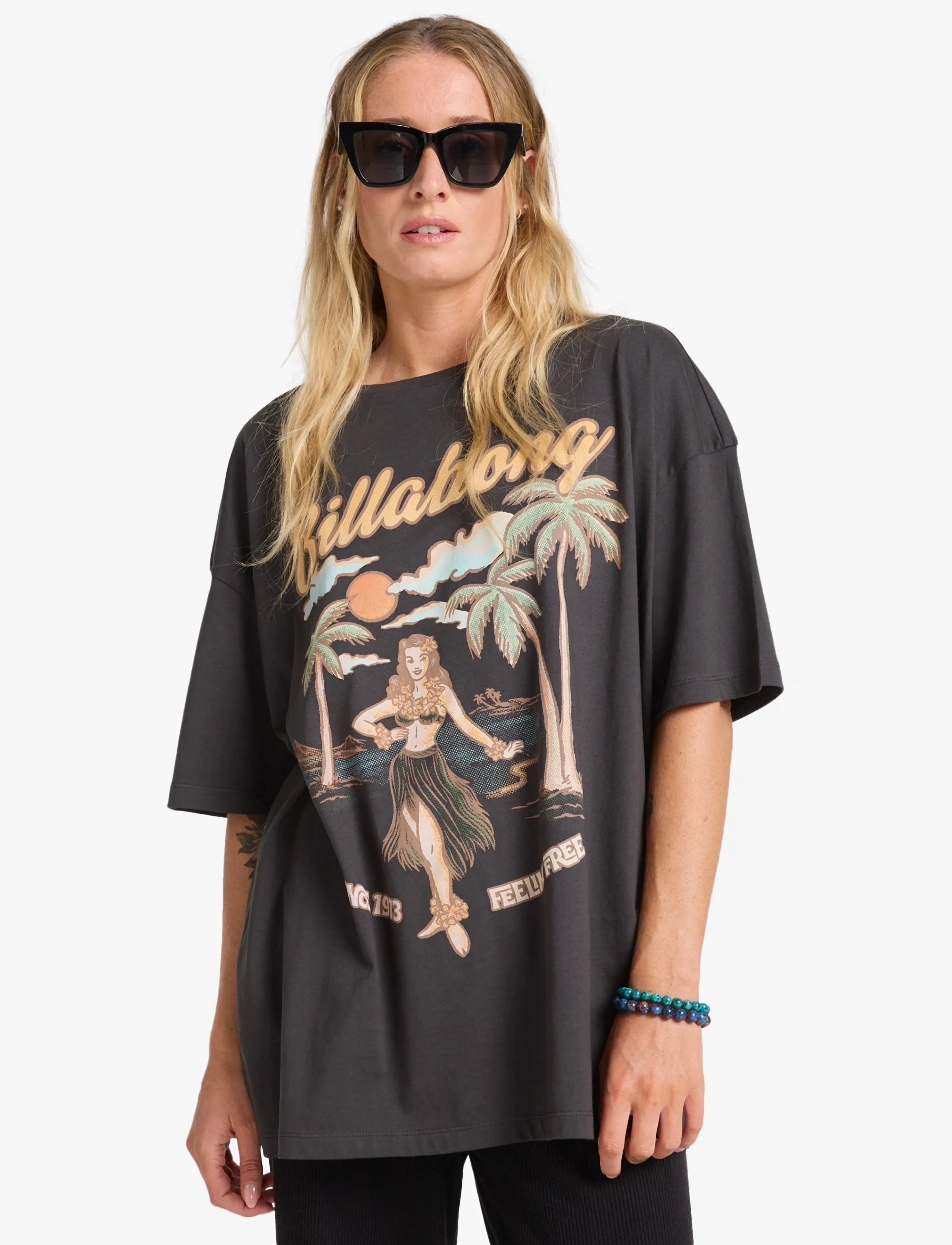 Billabong MY SUNNY GIRL - T-shirts & Toppar - OFF BLACK / black