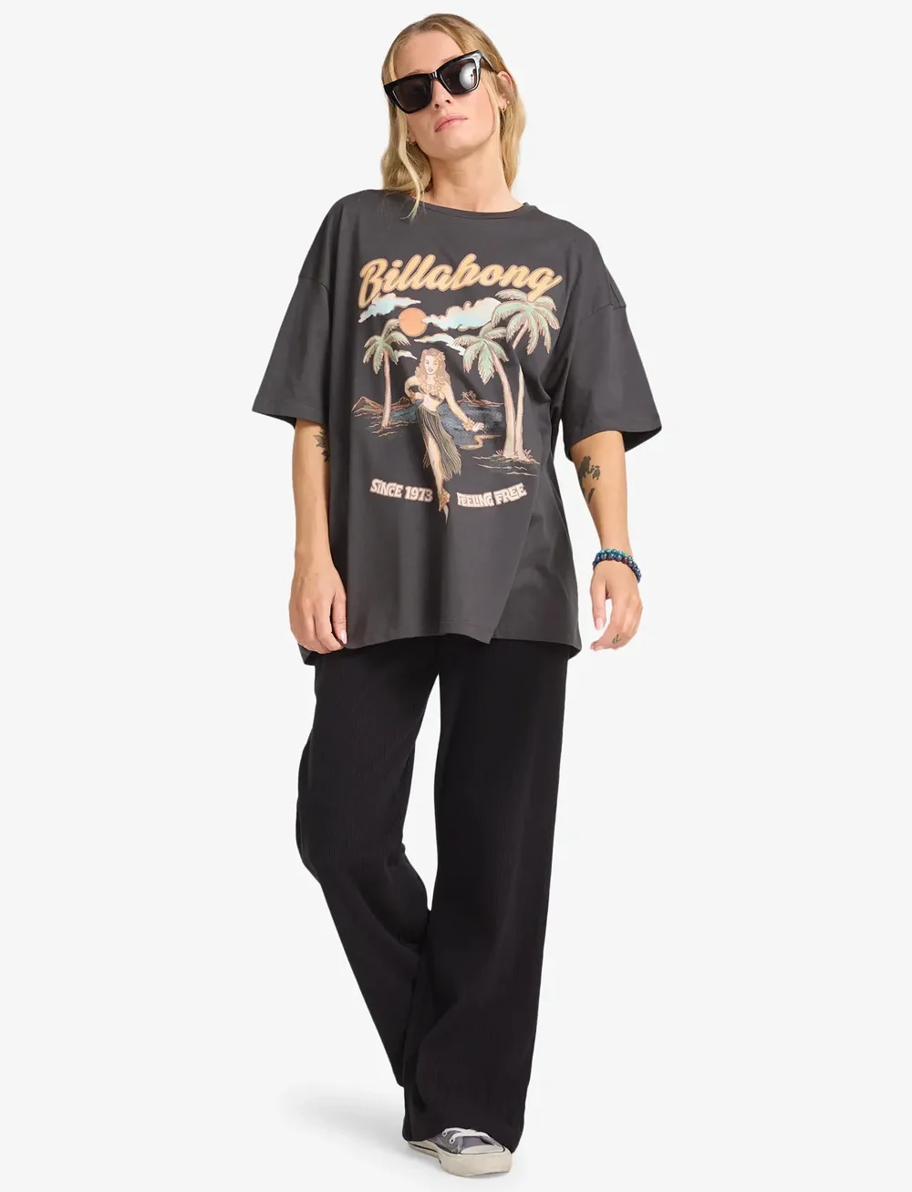 Billabong - MY SUNNY GIRL - t-shirts - off black - 2