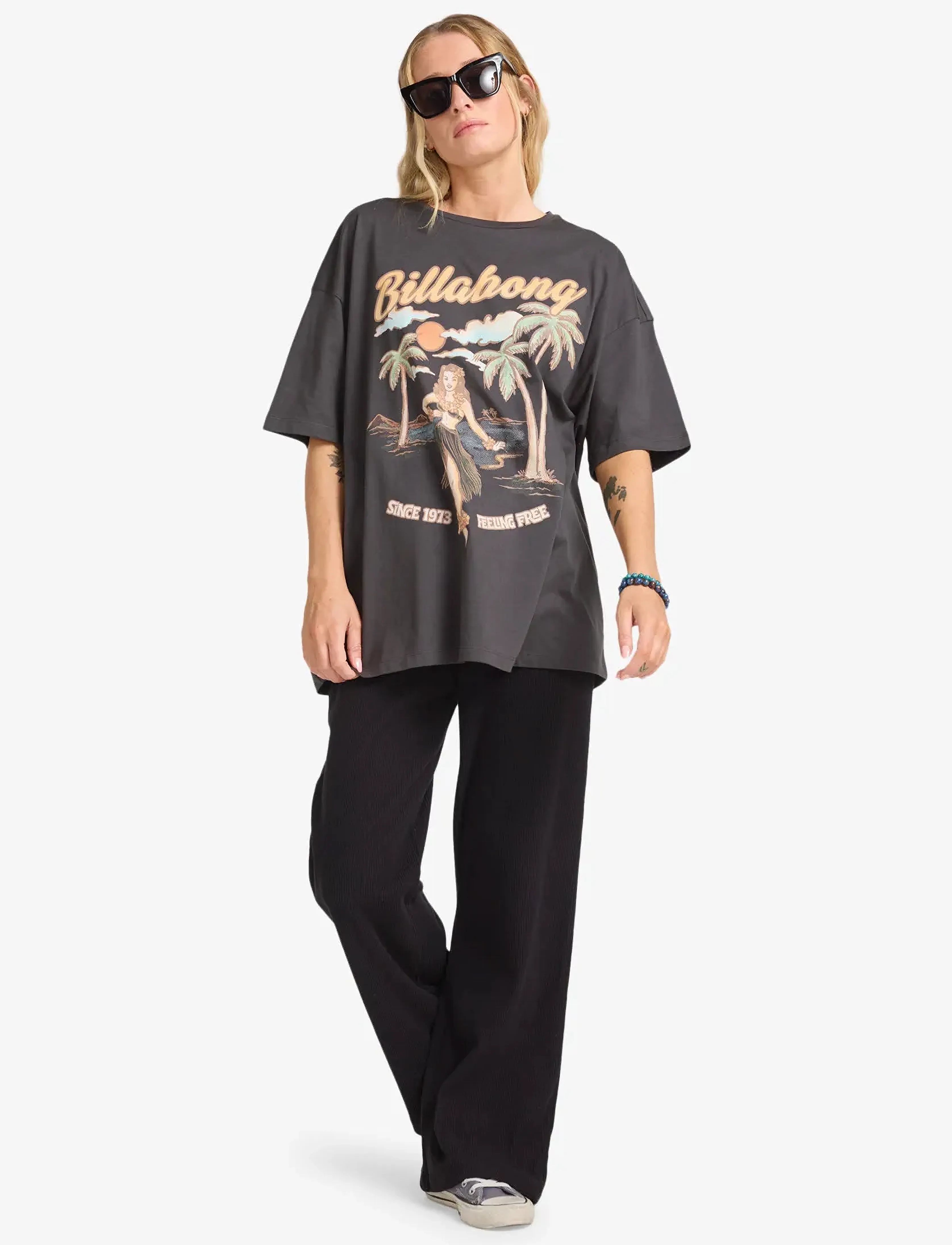 Billabong - MY SUNNY GIRL - t-shirts - off black - 4